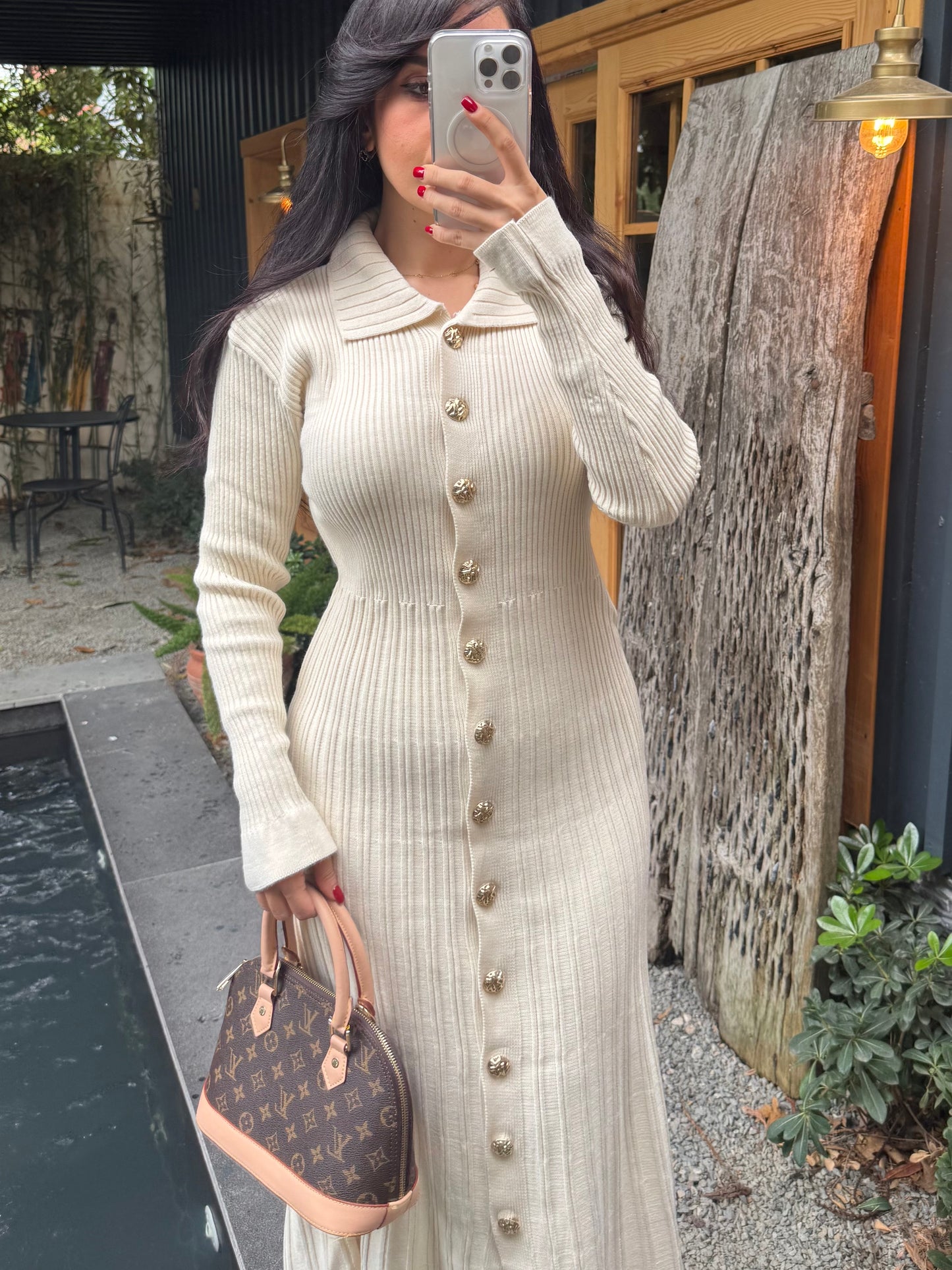 Diana Bej Triko Elbise