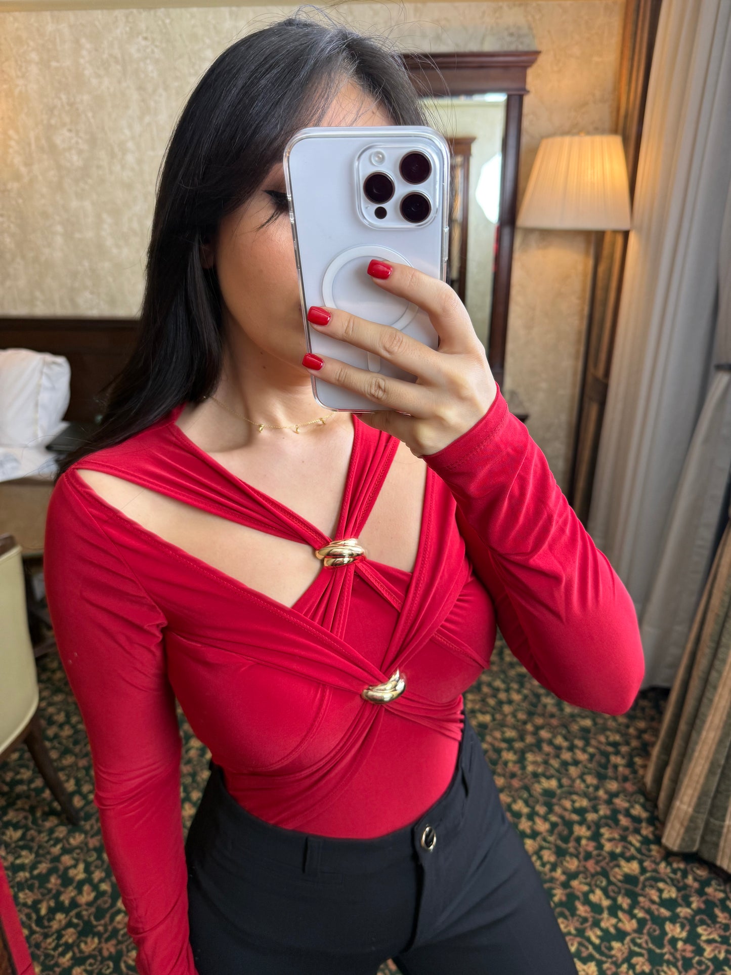 Sandy Kırmızı Bluz