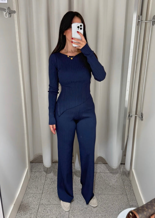 Amina lacivert Triko Takım