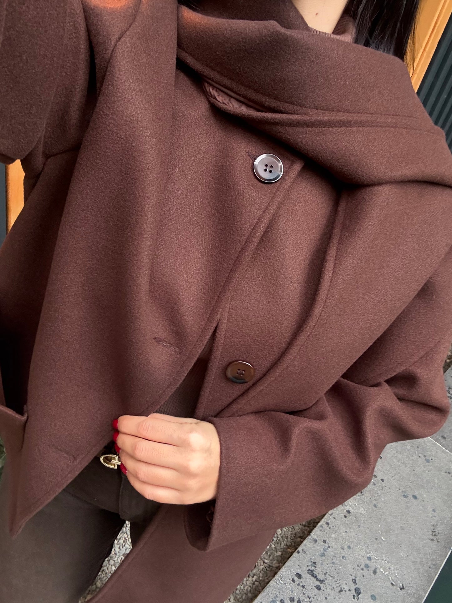 Bella Kahverengi Atkılı Kaban