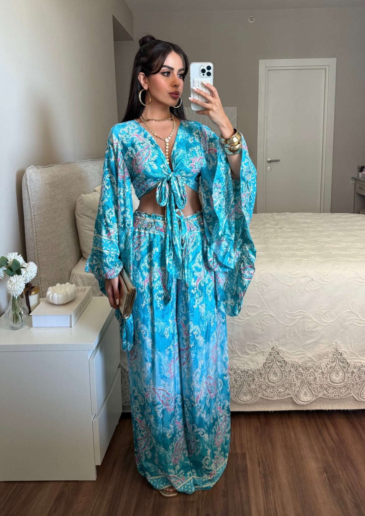 Marrakesh Üst ve Pantolon Takımı - Mavi