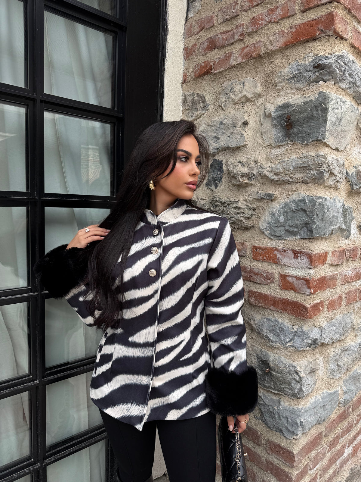 Zebra Desenli Ceket