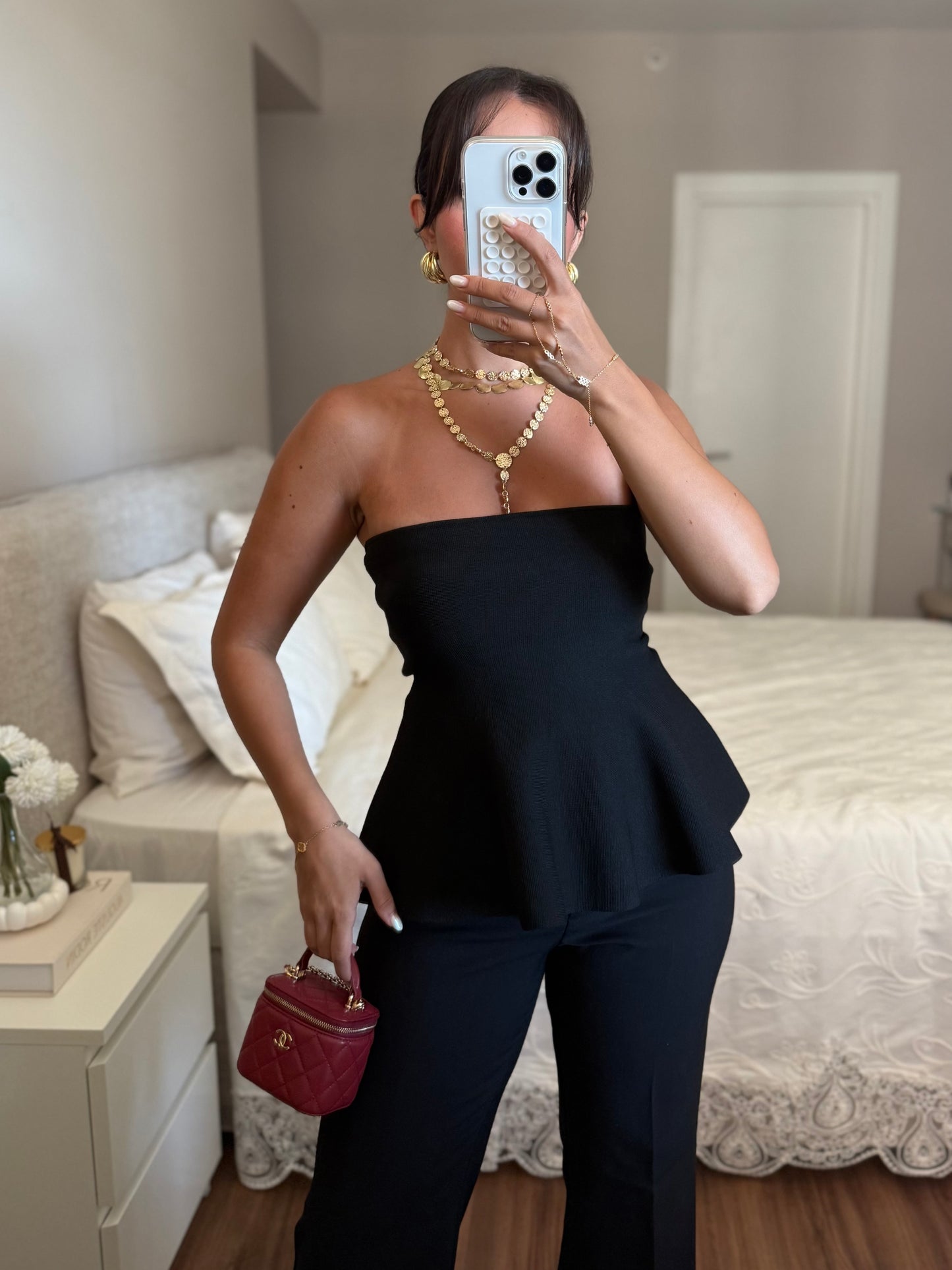 Beyza Triko Bluz – Siyah