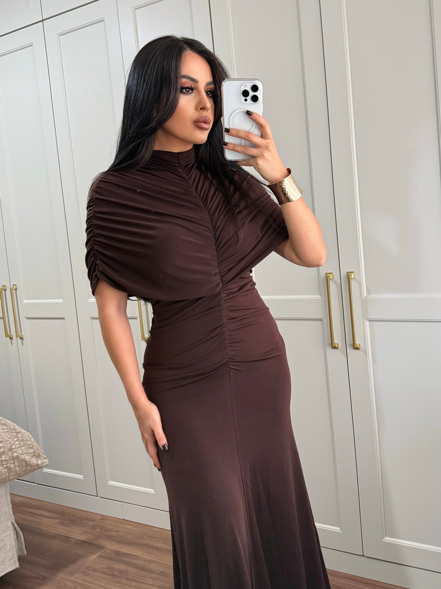 Ashley Elbise – Kahverengi