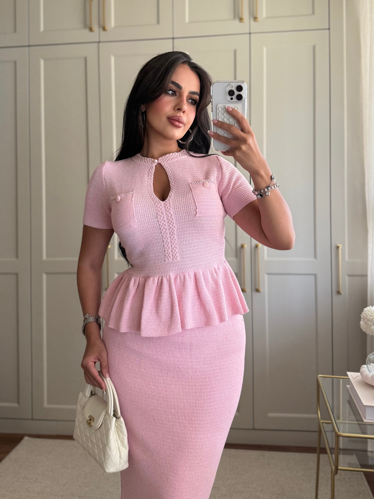 Britney Üst Ve Etek Takımı- Pembe
