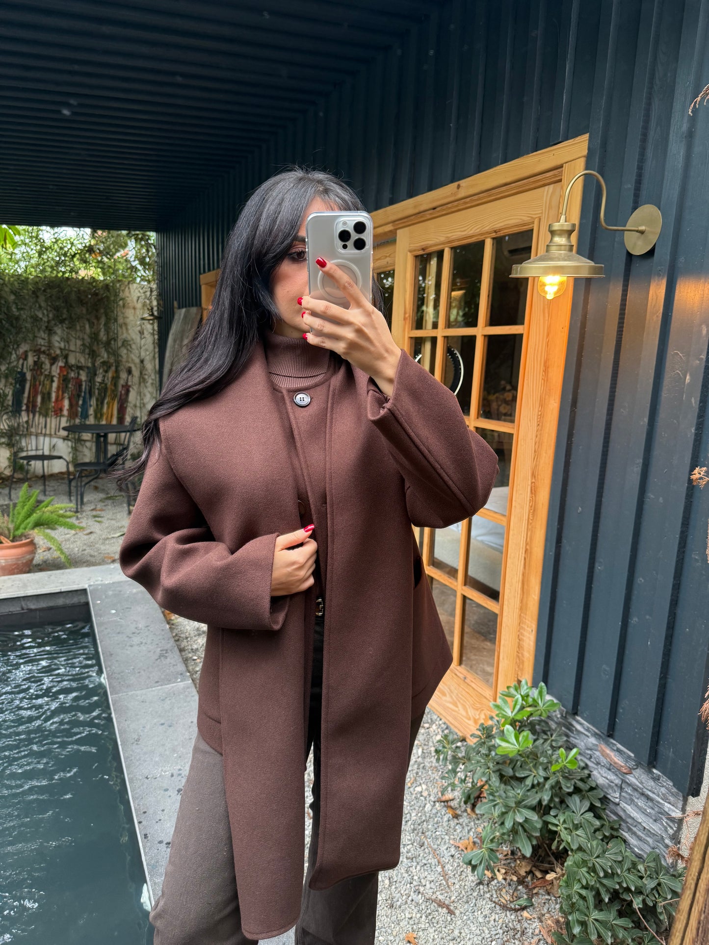 Bella Kahverengi Atkılı Kaban