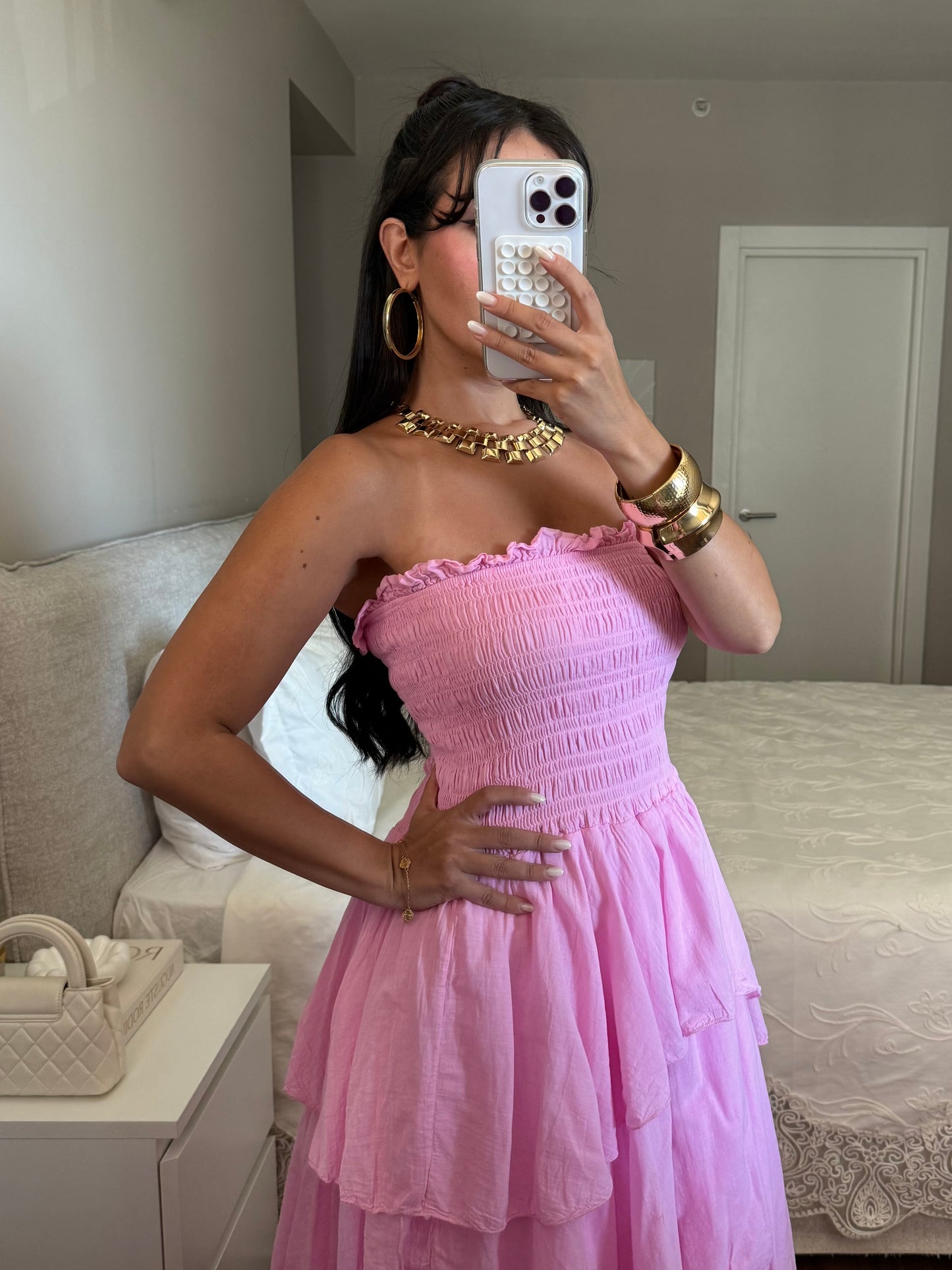 Milano Elbise - Pembe