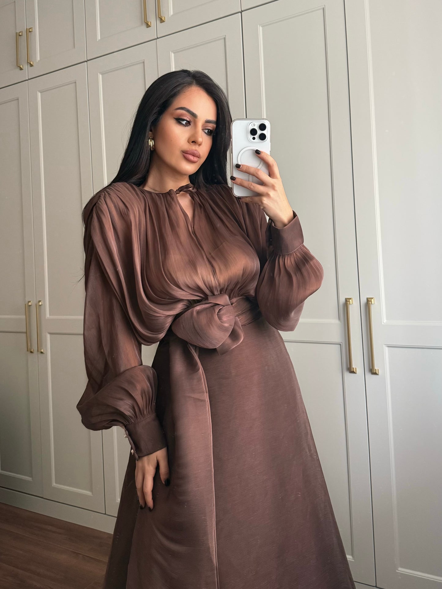 Aylin Prenses Elbisesi – Kahverengi