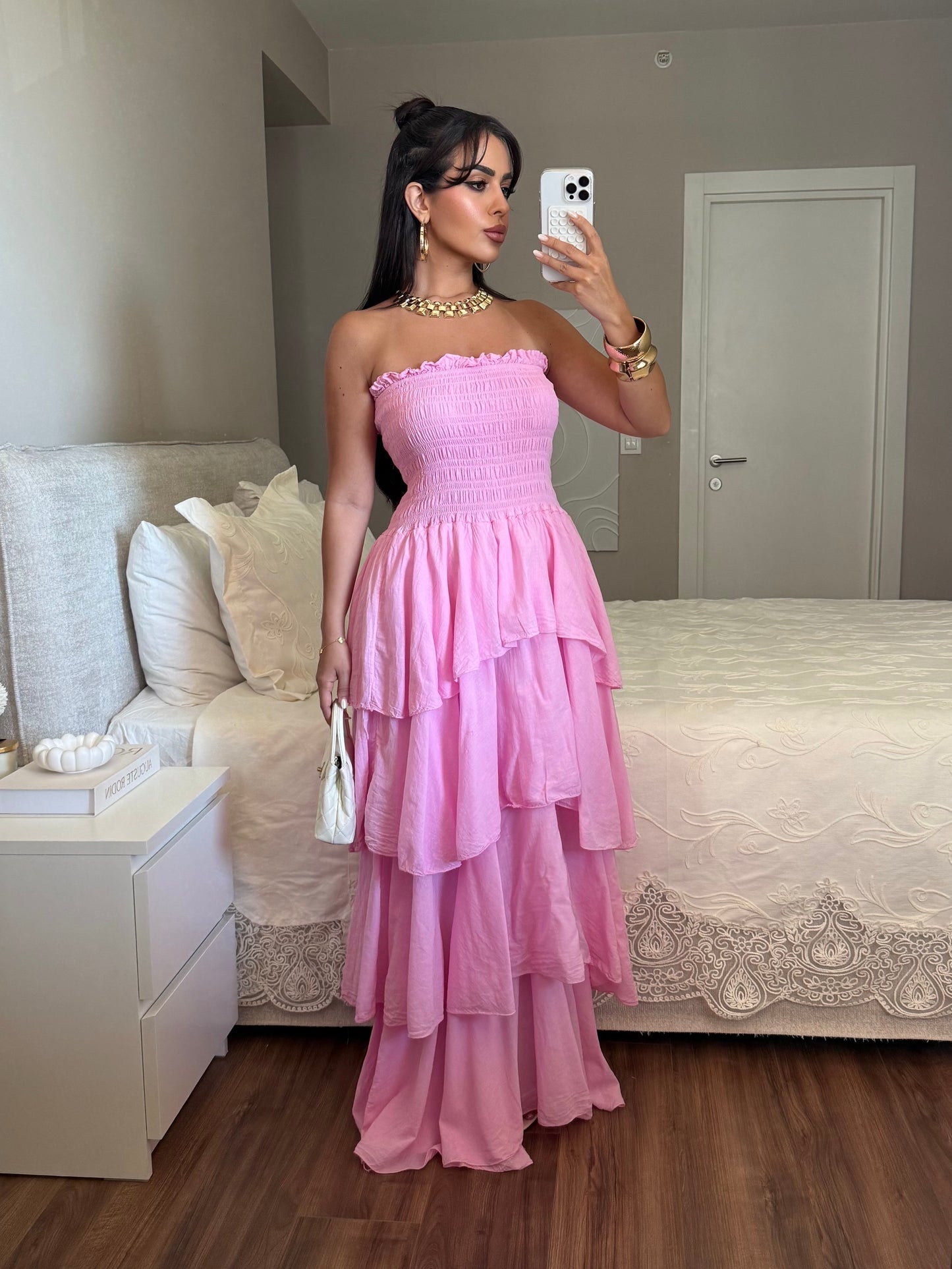 Milano Elbise - Pembe