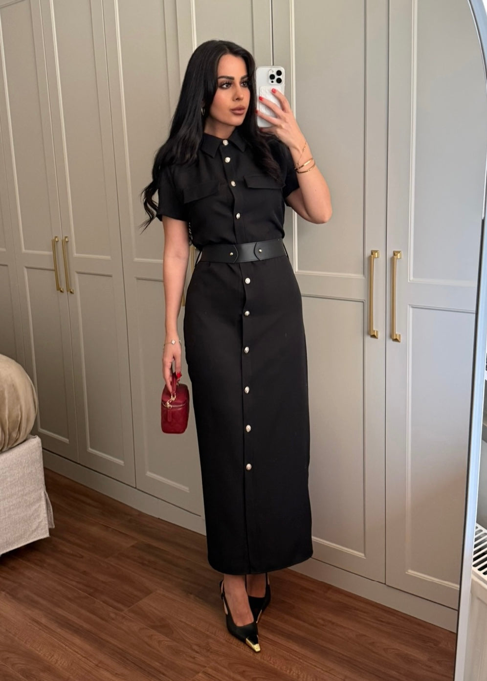 Aişa Elbise - Siyah