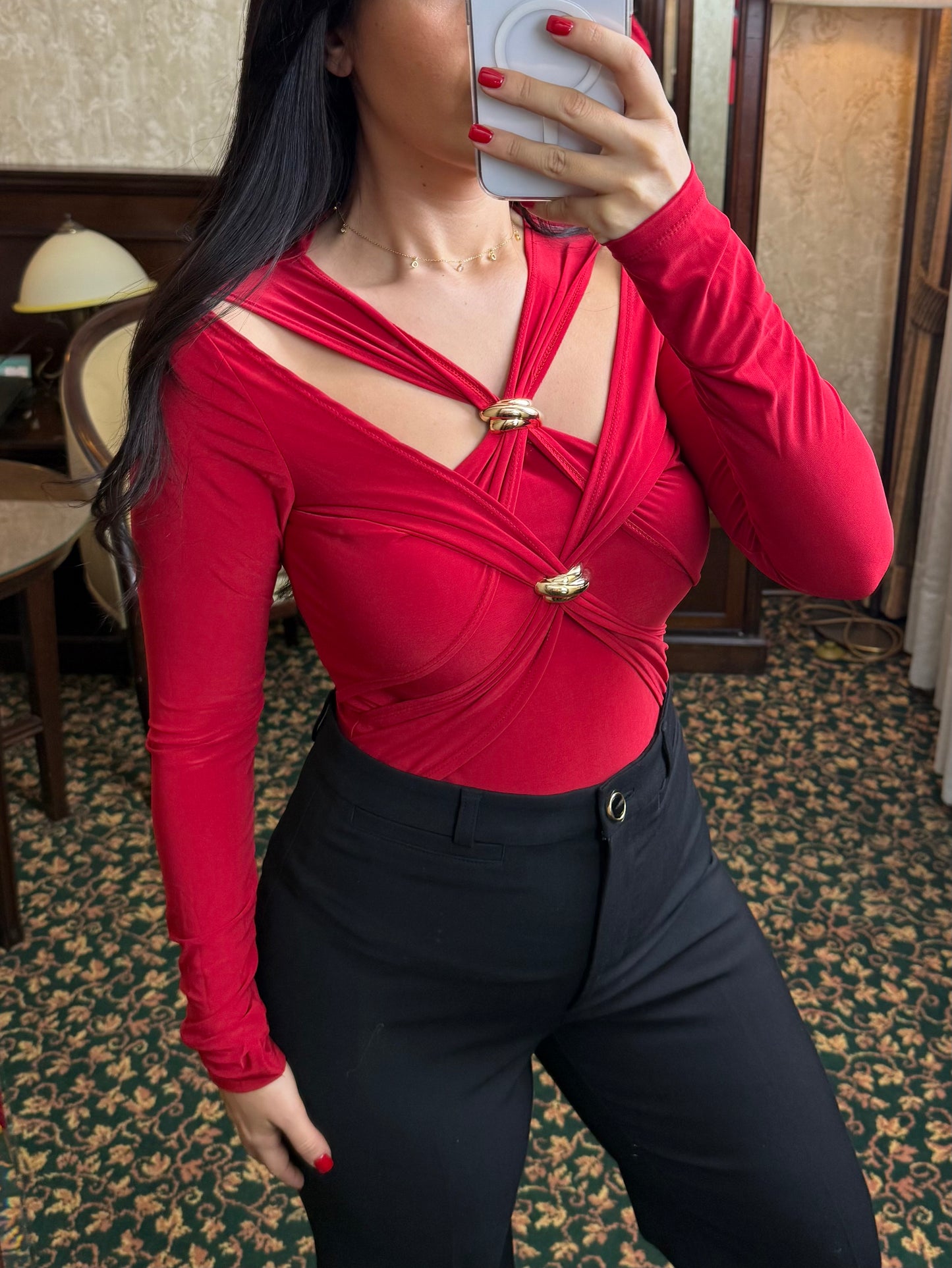 Sandy Kırmızı Bluz