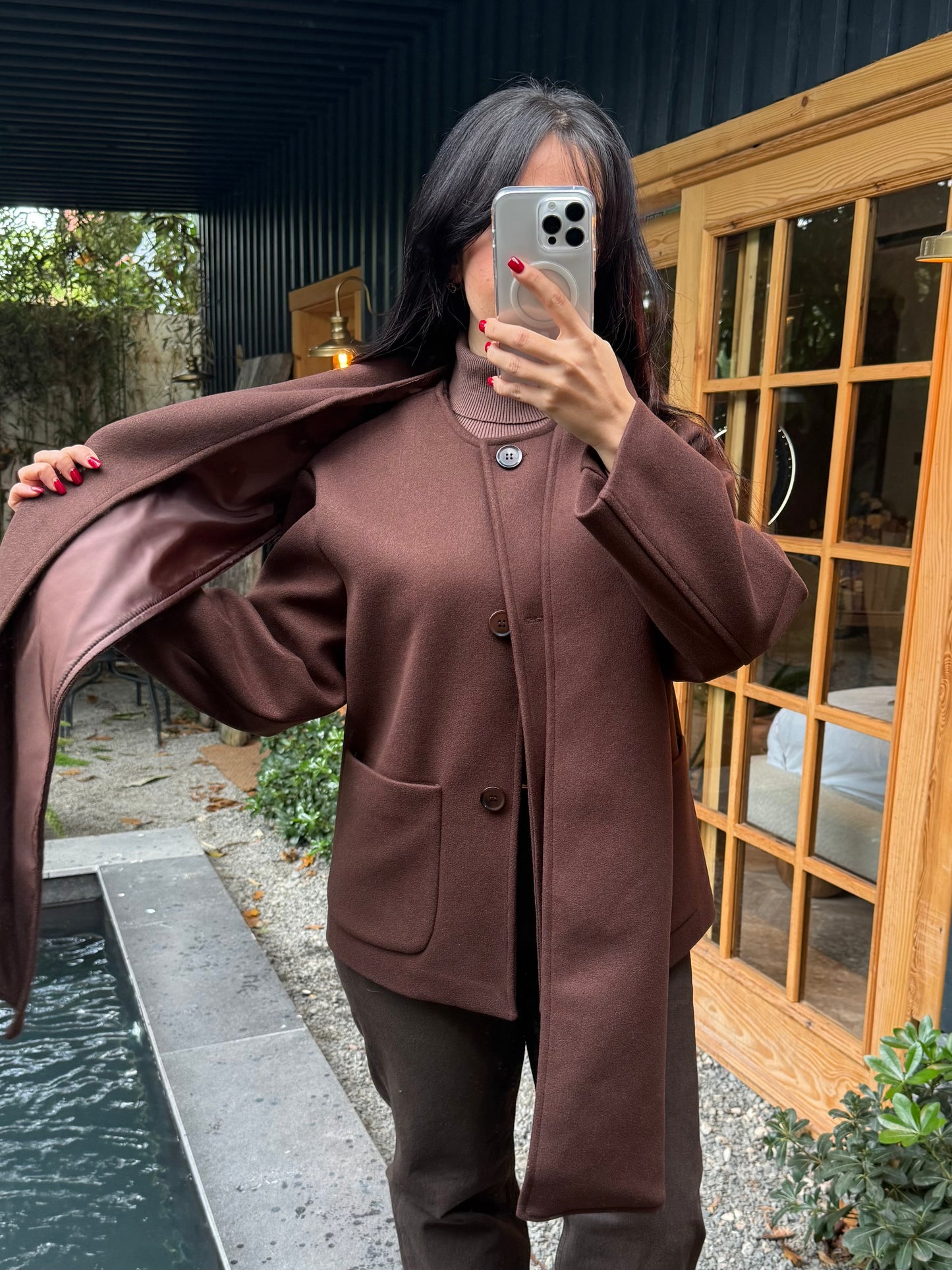 Bella Kahverengi Atkılı Kaban