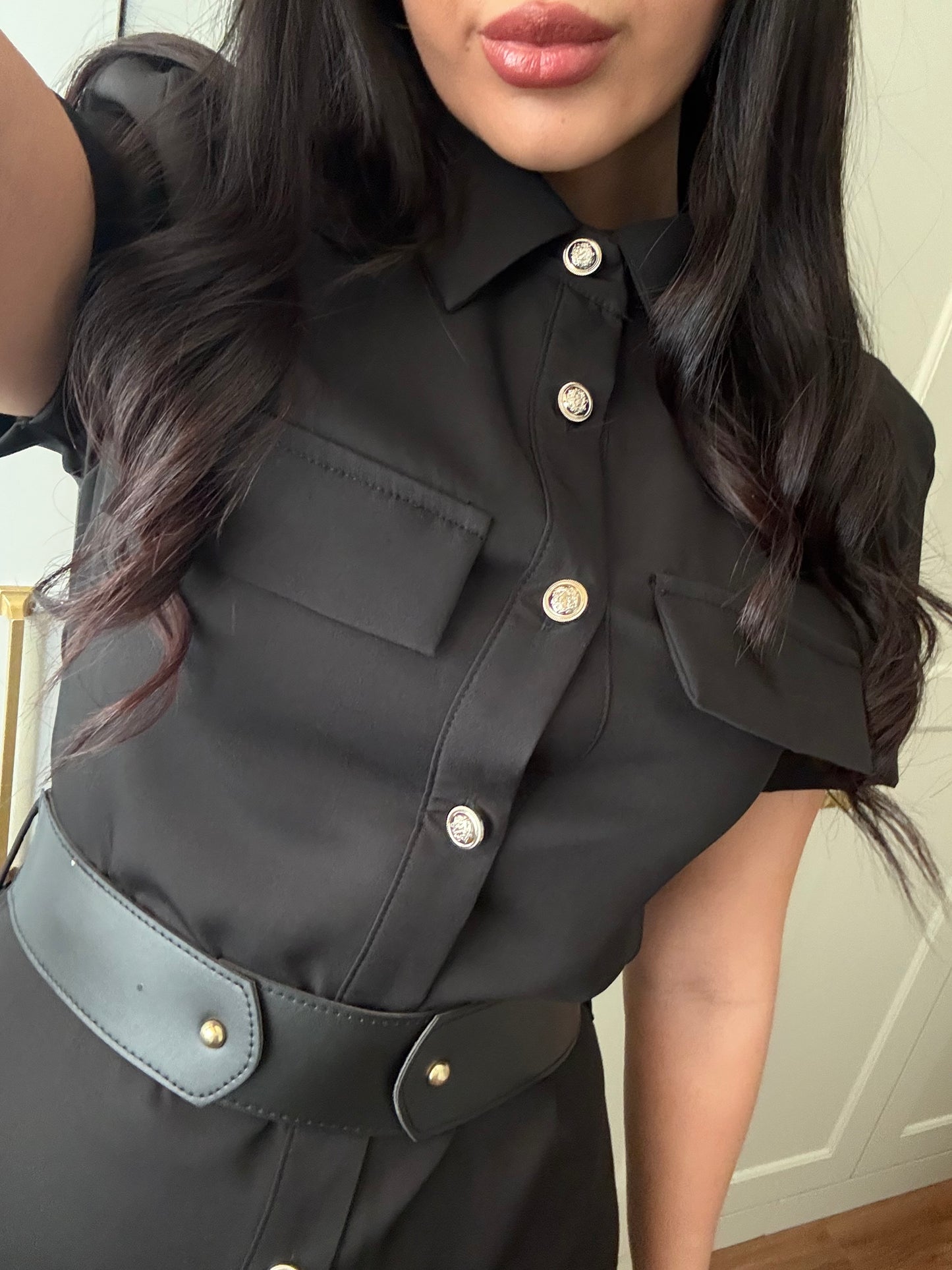 Aişa Elbise - Siyah