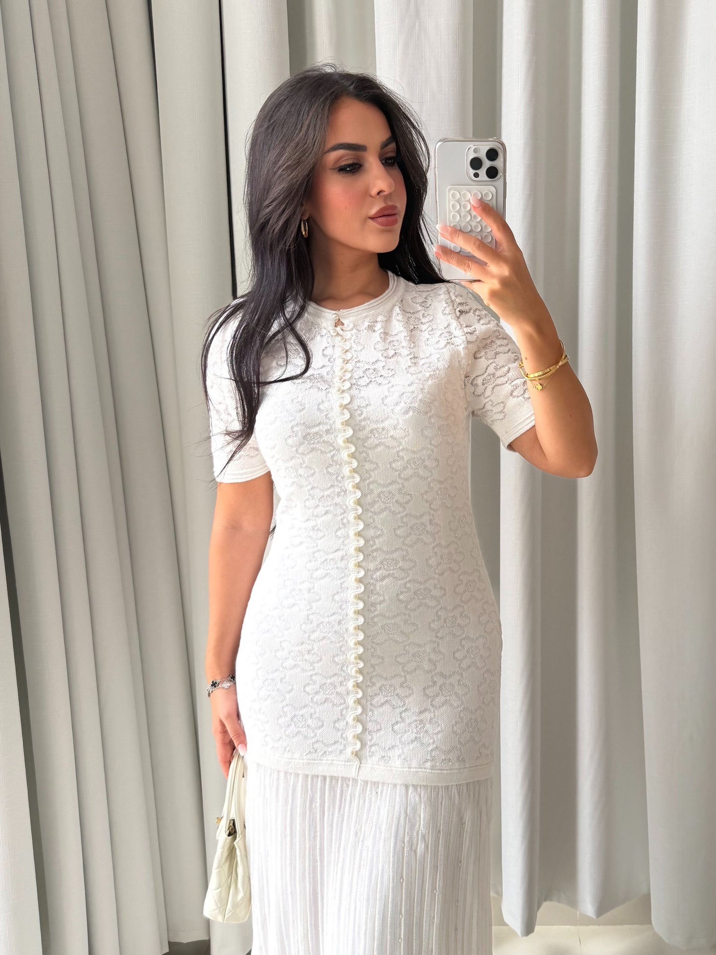 EMA Premium Abiye Elbise-beyaz
