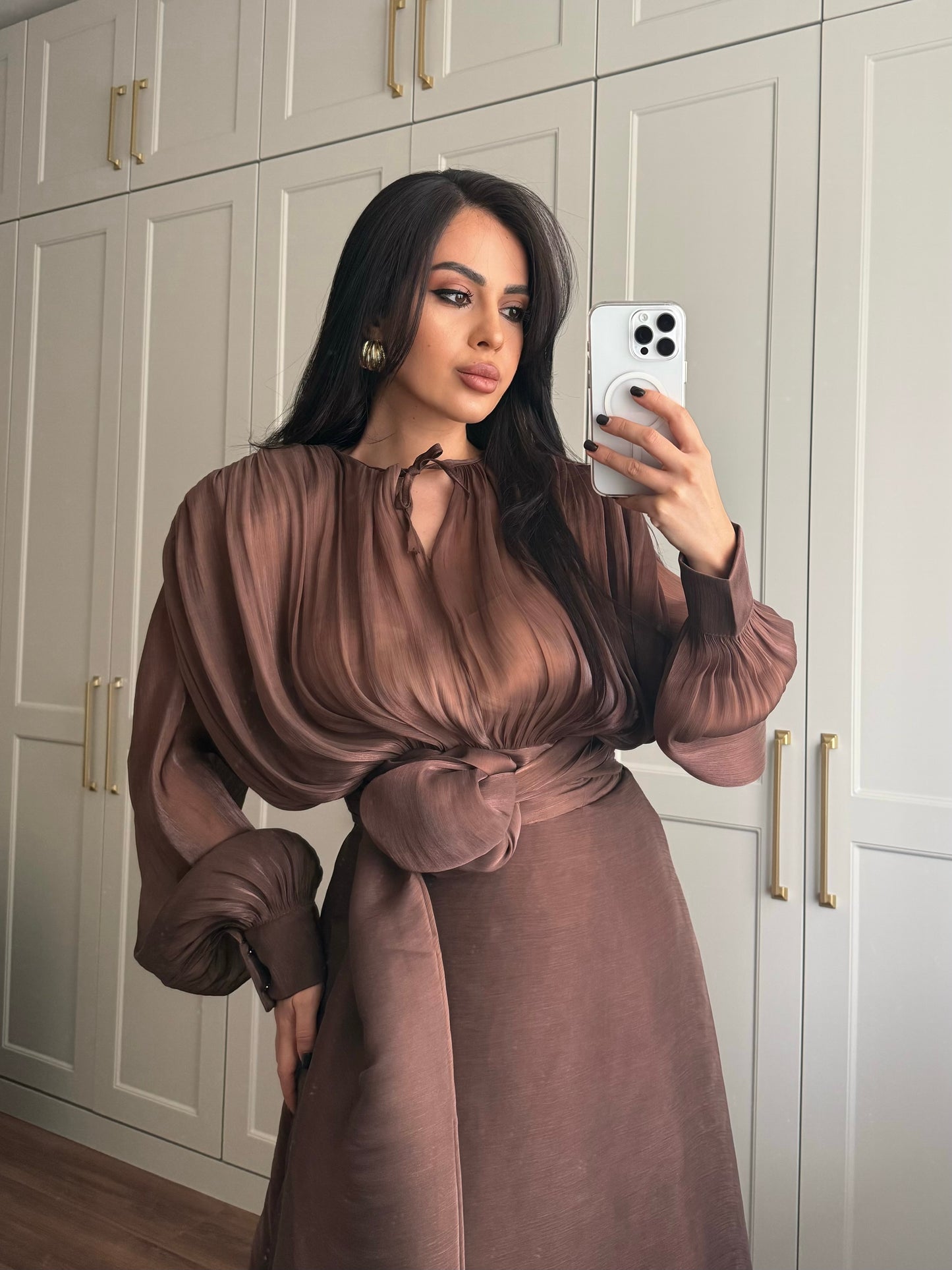 Aylin Prenses Elbisesi – Kahverengi
