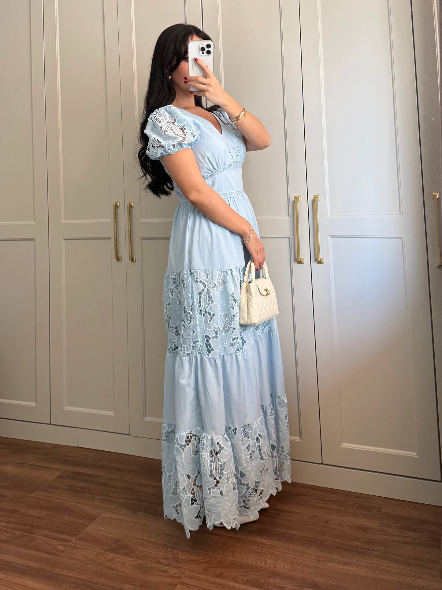 Hazel Bahar Elbisesi - Mavi