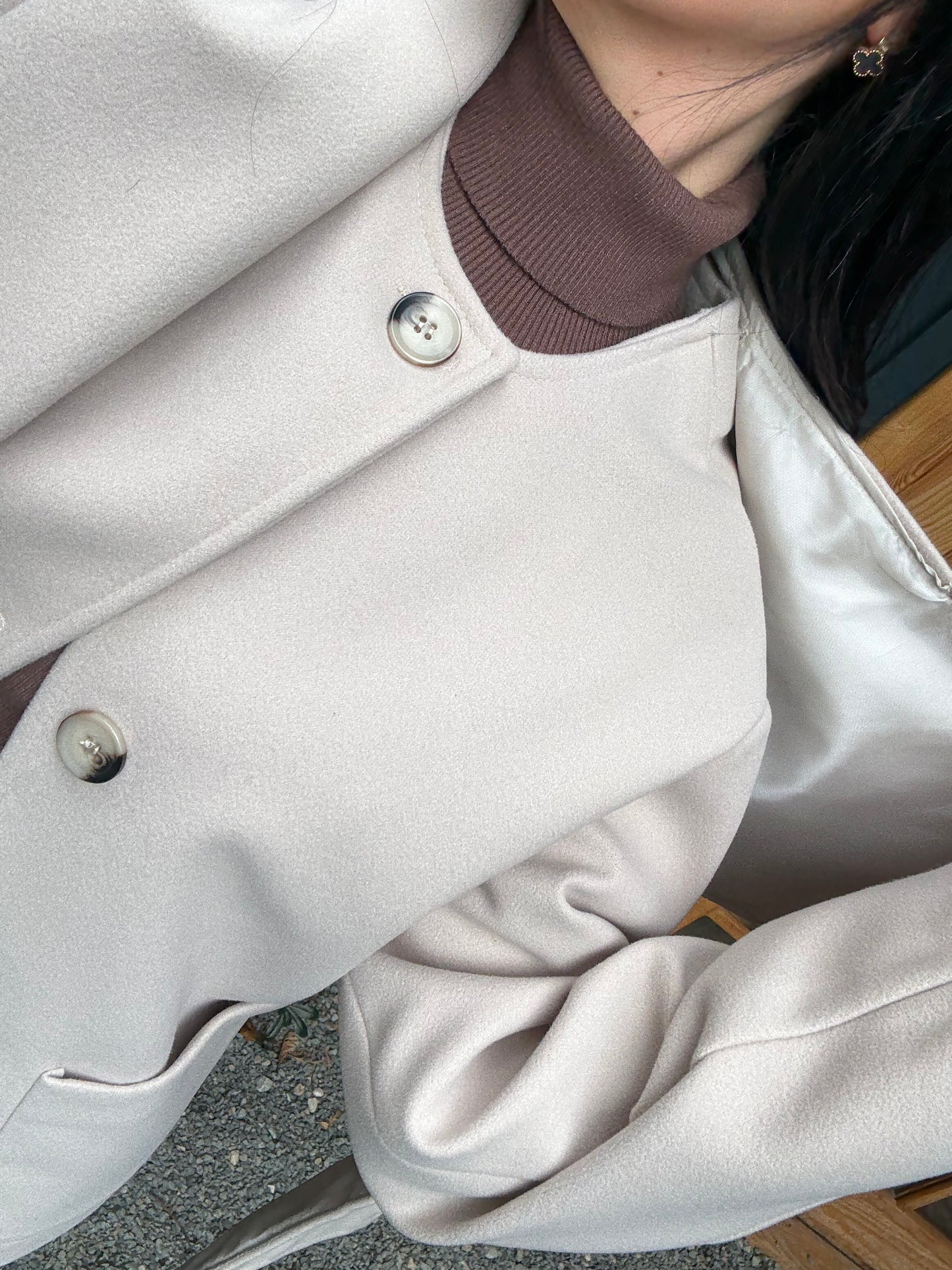 Bella Bej Atkılı Kaban