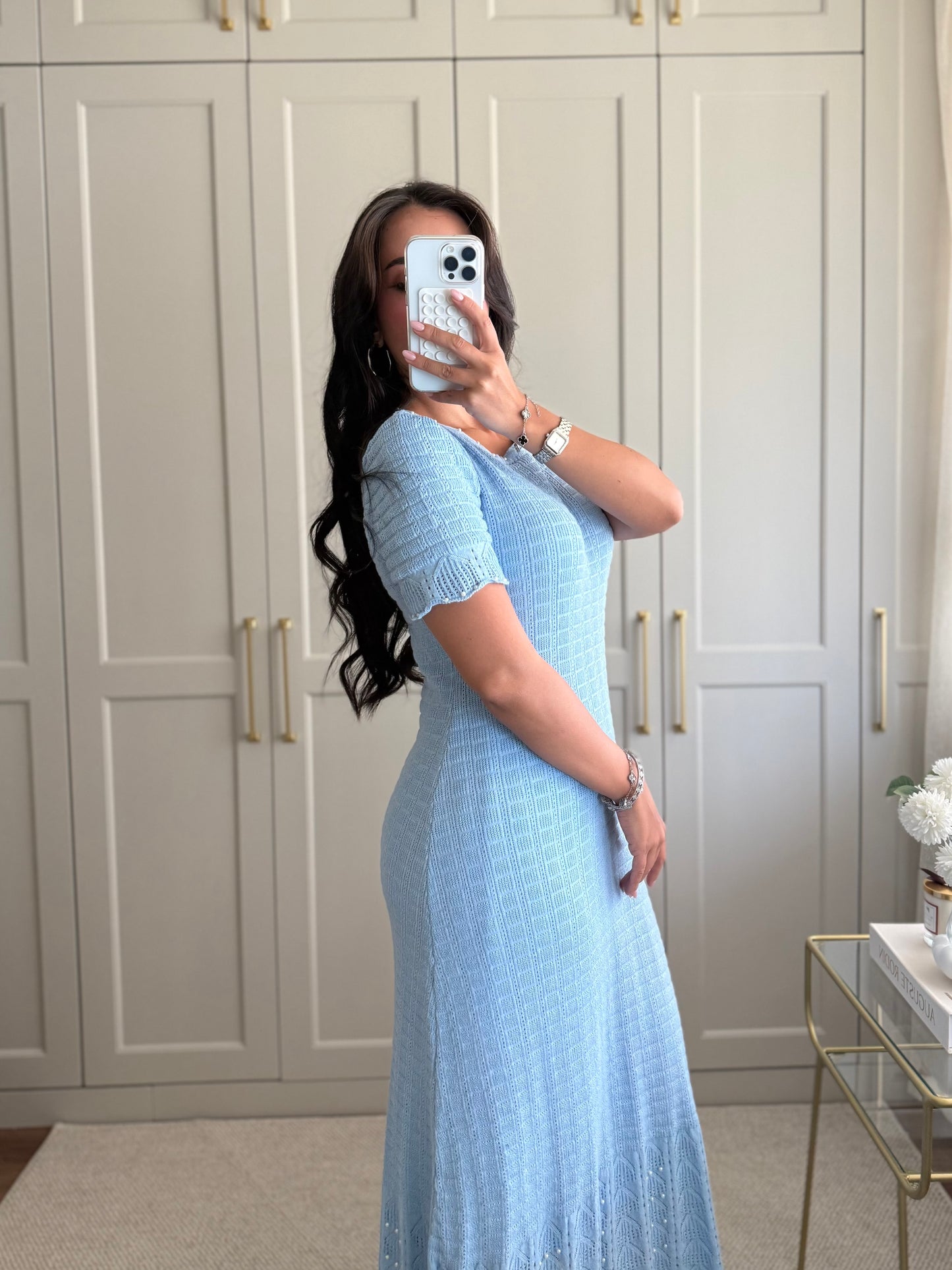 Georgia Elbise-Mavi