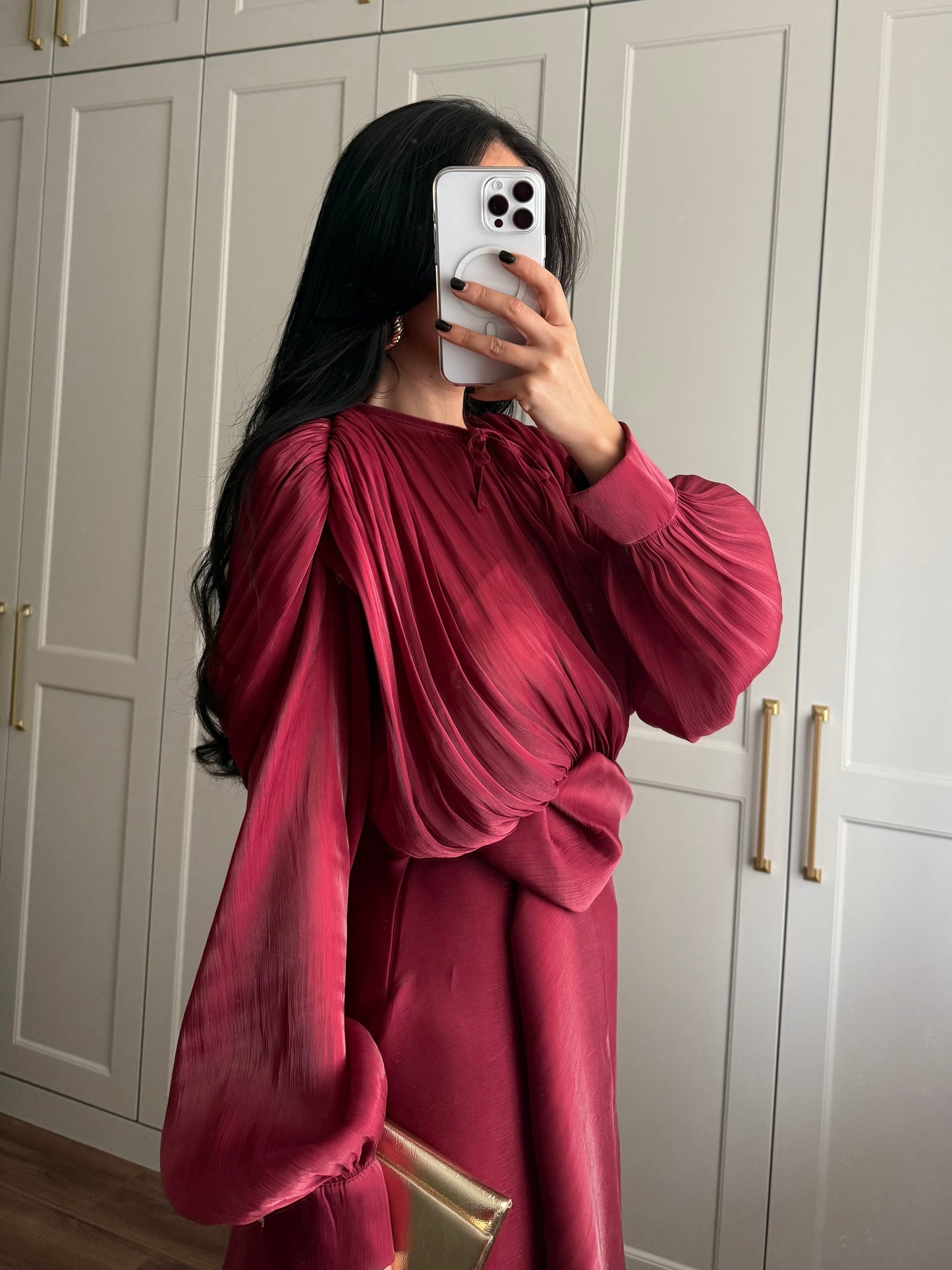 Aylin Prenses Elbisesi – Bordo