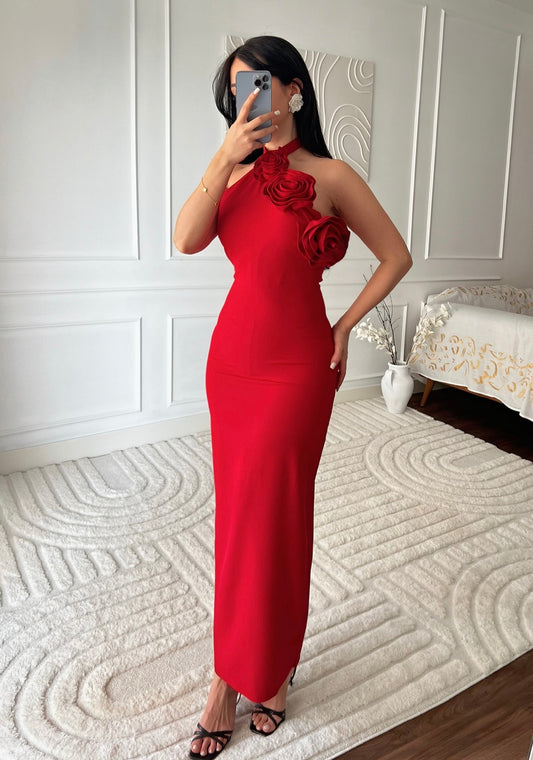Maria kırmızı Elbise
