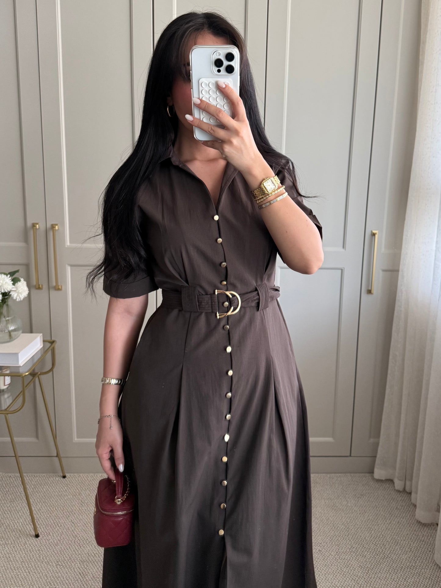 Bahar Elbisesi - Kahverengi