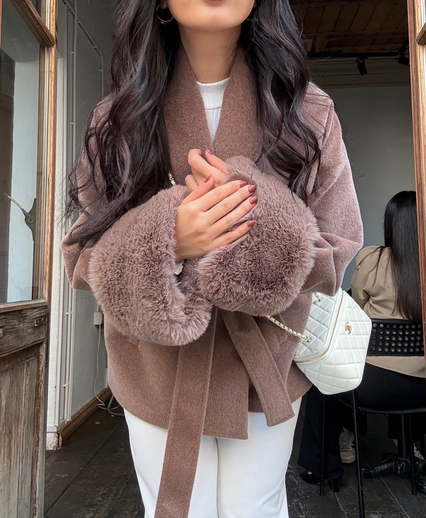 Monaco Moka Premium Kürklü Kaban