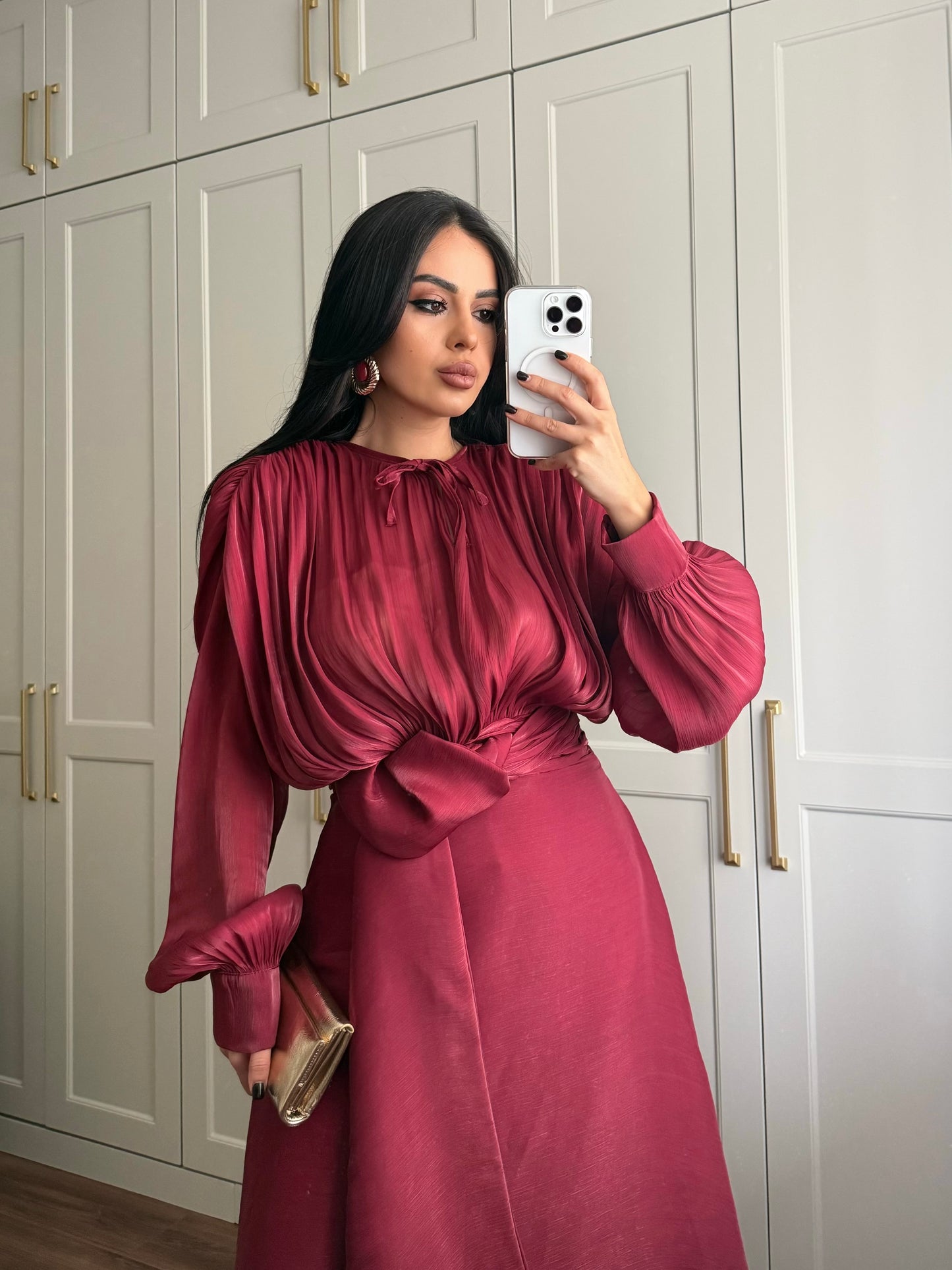 Aylin Prenses Elbisesi – Bordo