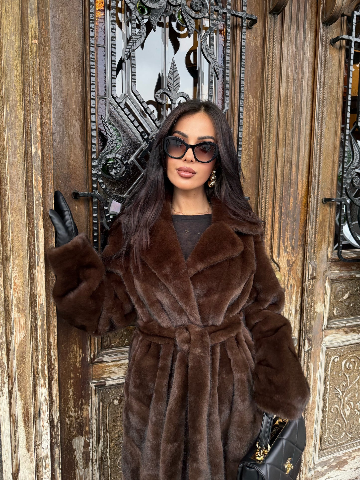 Coco Uzun İthal Kürk Mont