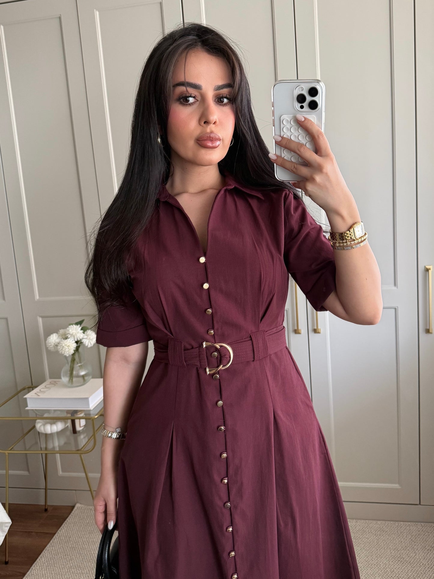 Bahar Elbisesi - Bordo
