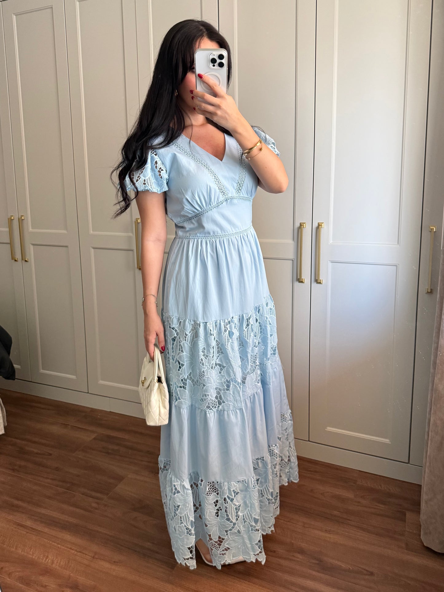 Hazel Bahar Elbisesi - Mavi