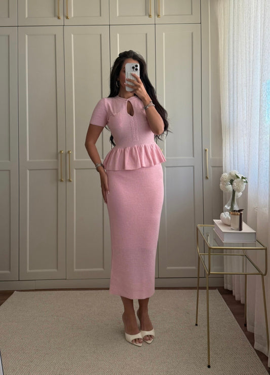 Britney Üst Ve Etek Takımı- Pembe