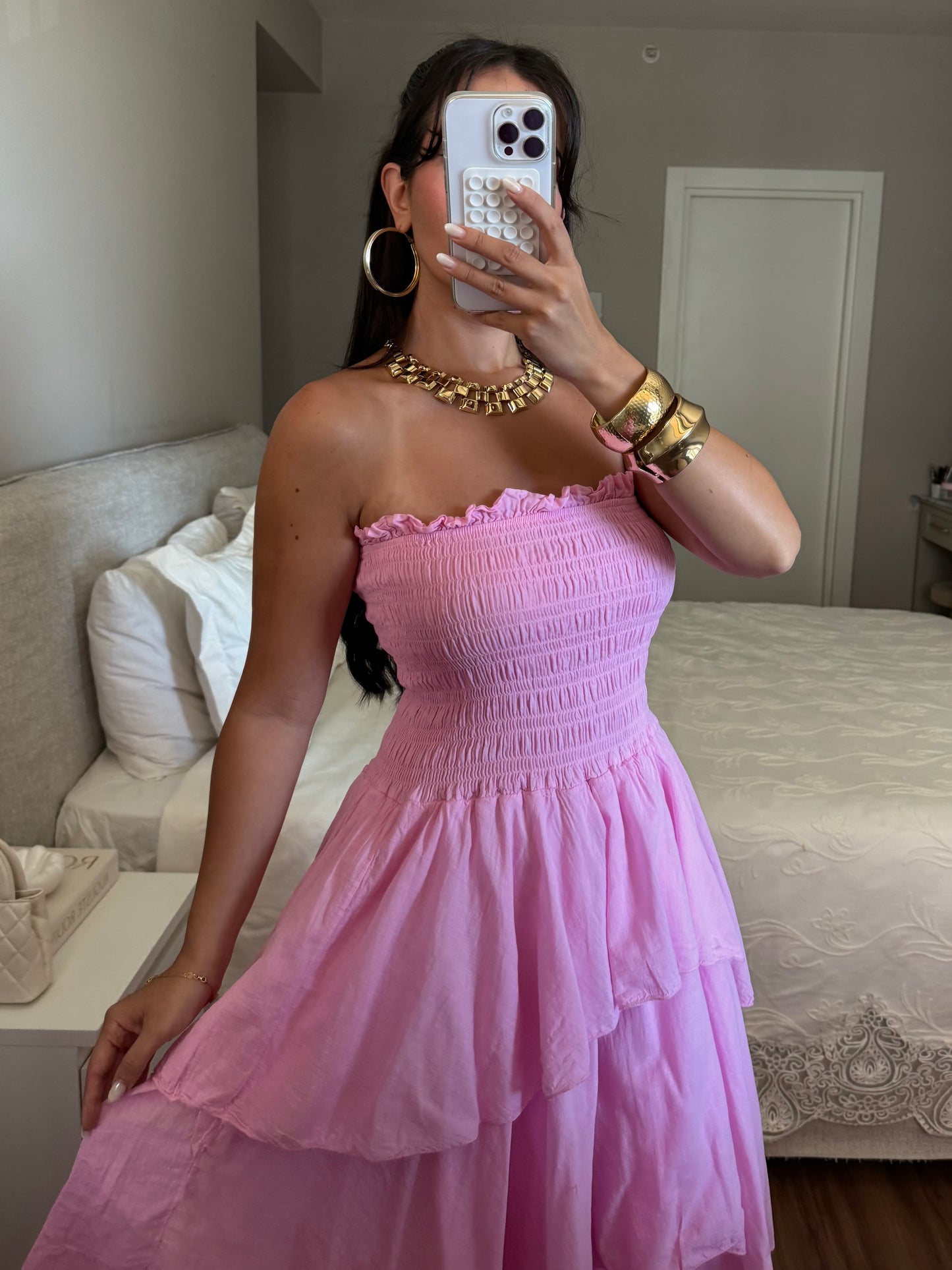 Milano Elbise - Pembe