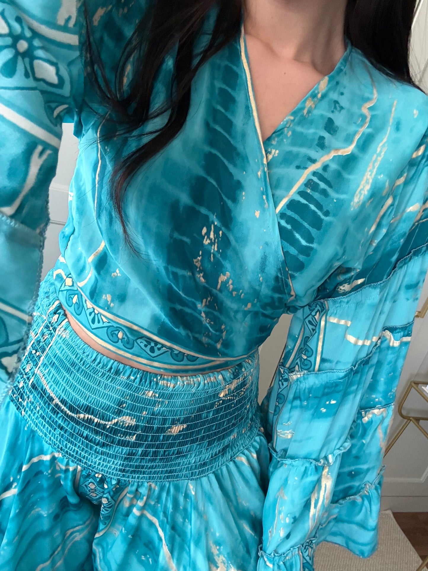 Jasmin Etek Pantolon Takım-Turkuaz