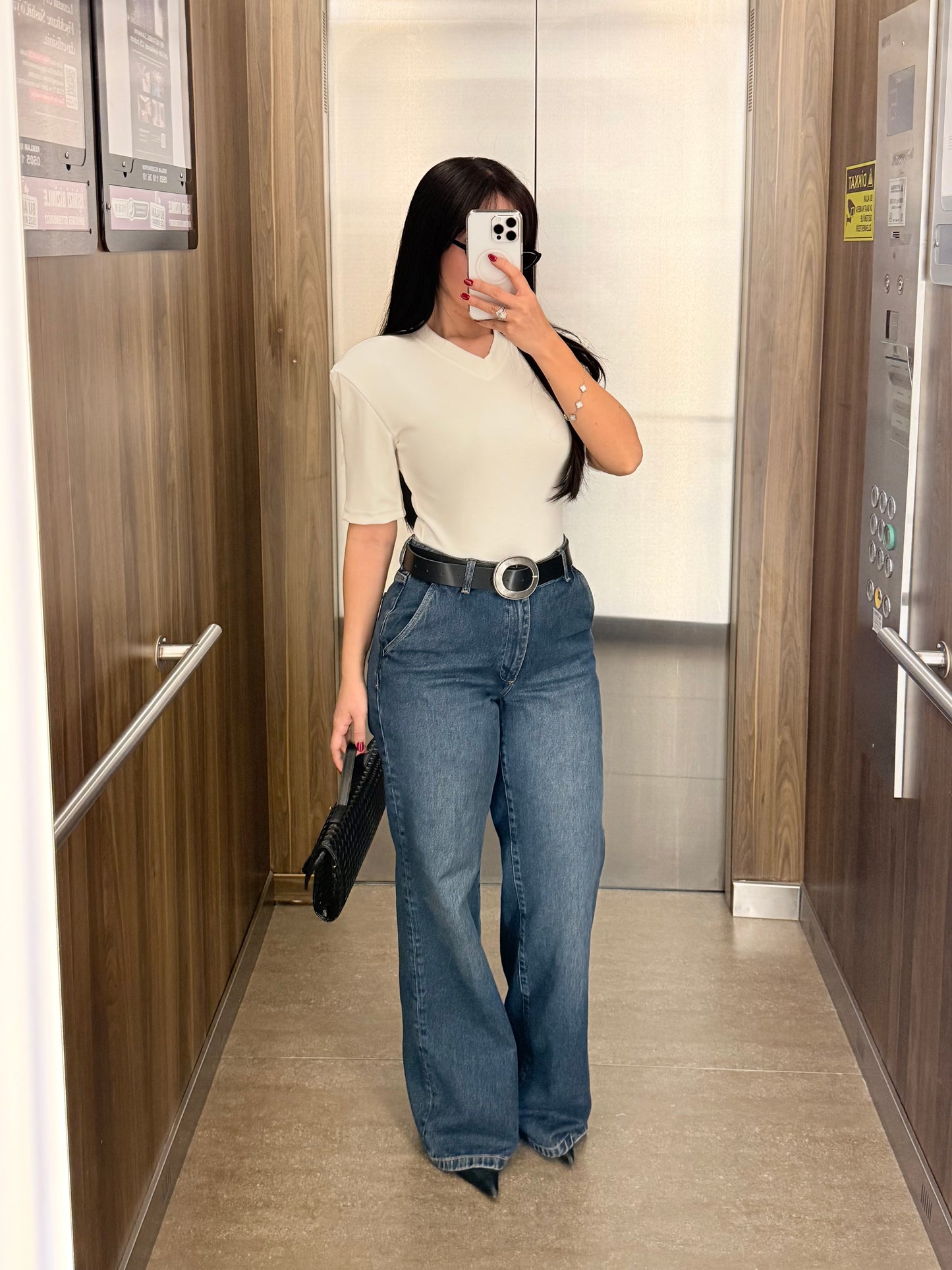 Vatkalı Bodysuit-Beyaz