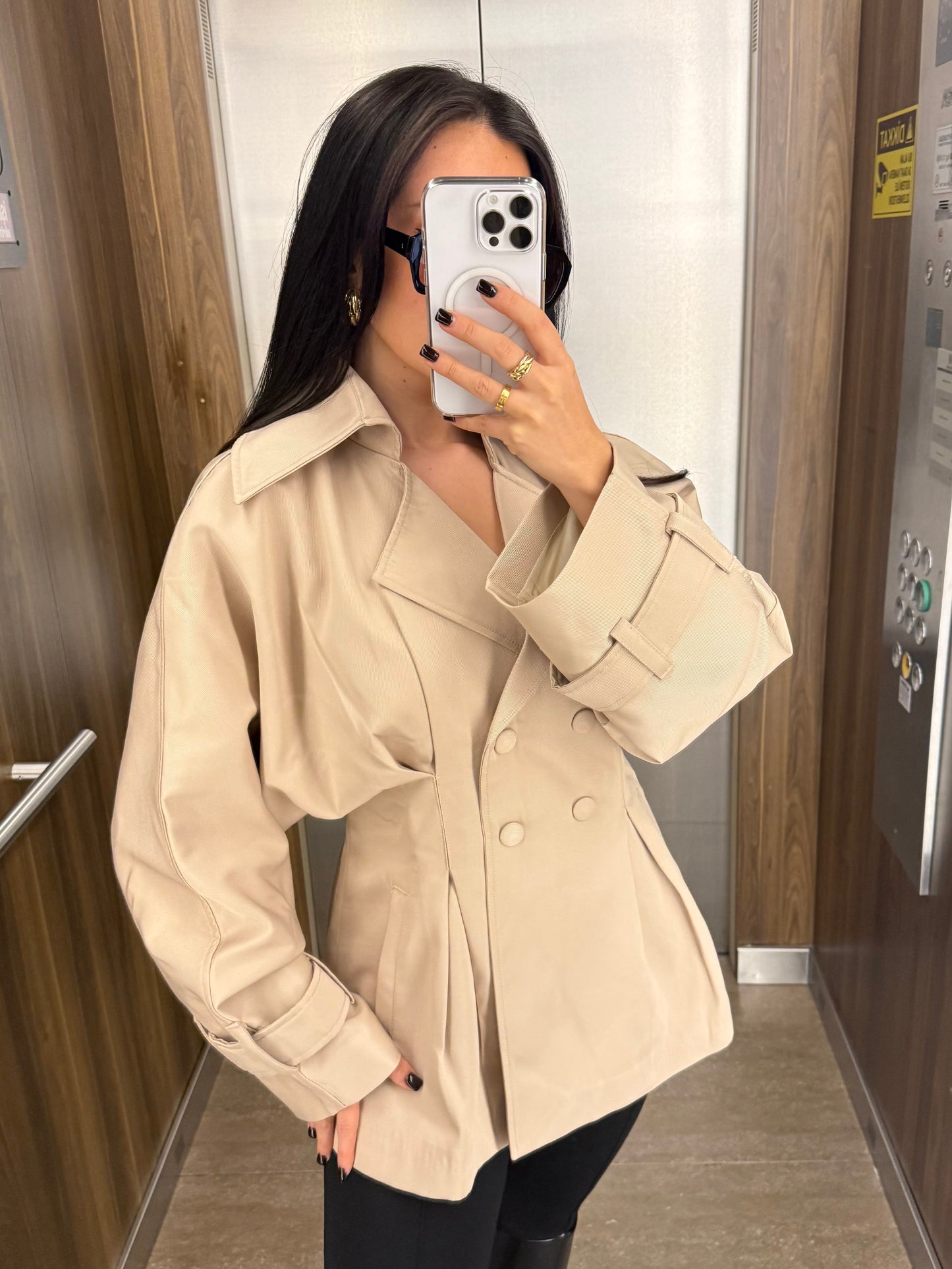 Amanda Premium Trençkot – Ekru