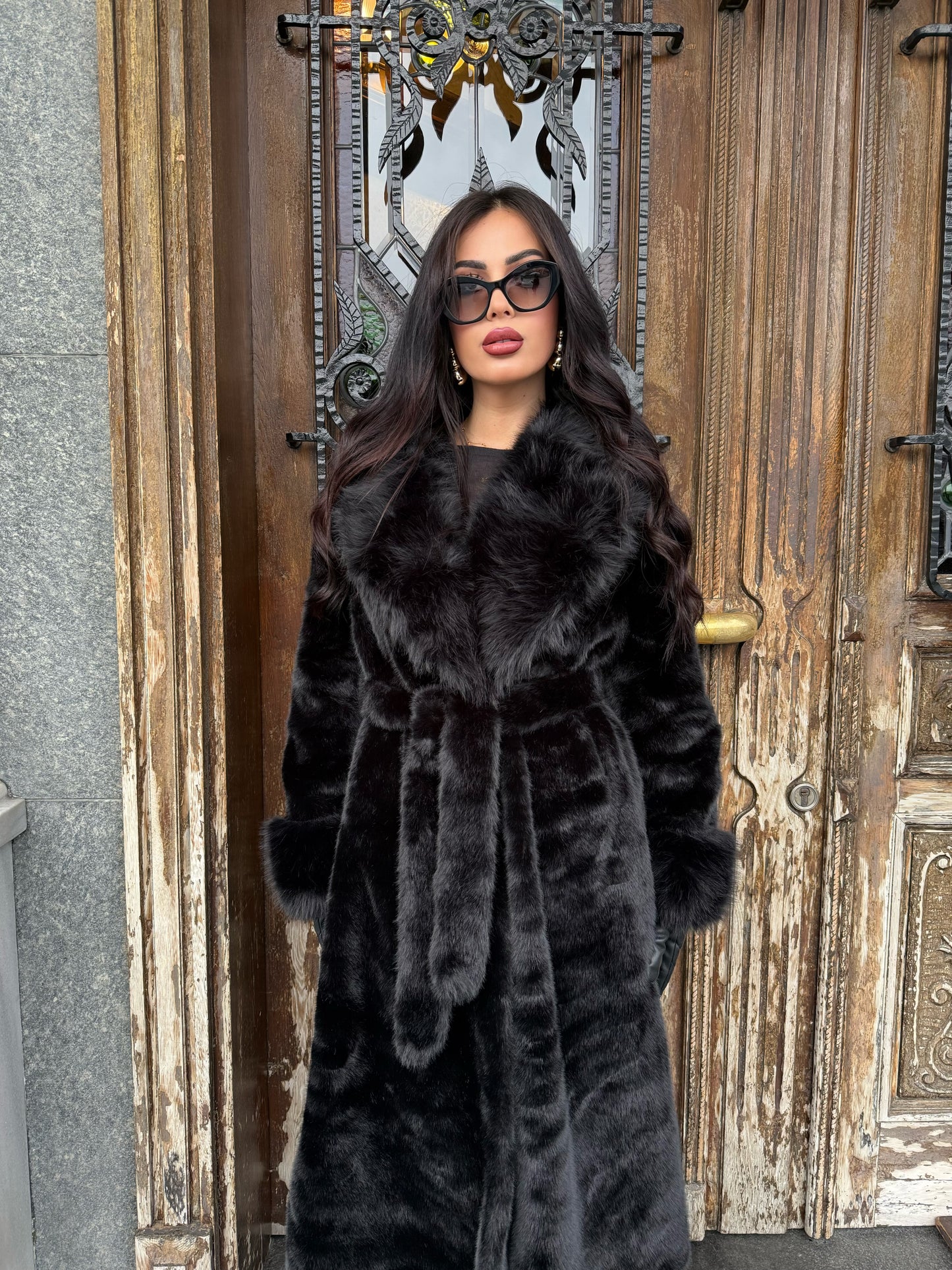 Amira Uzun İthal Kürk Mont