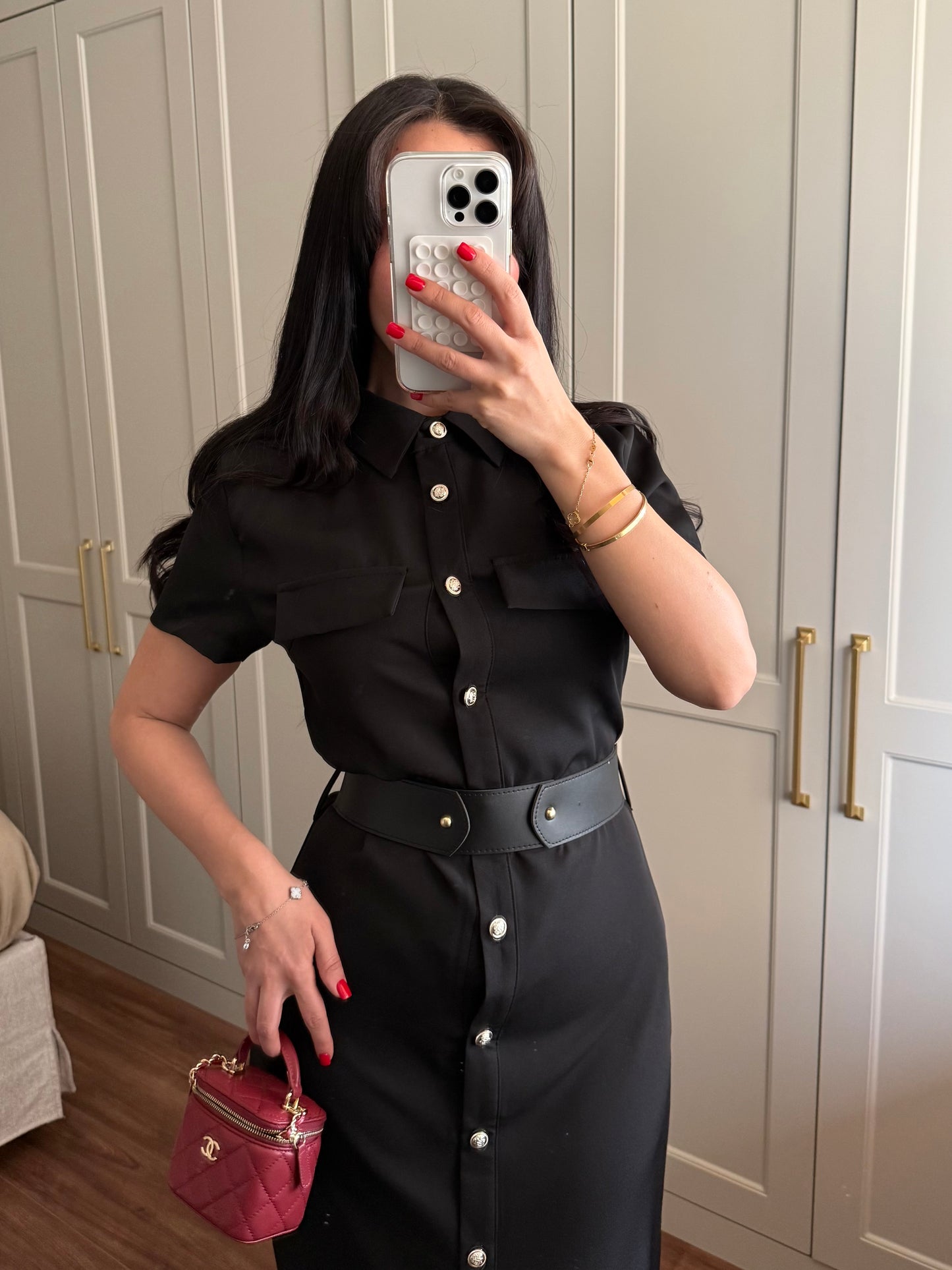 Aişa Elbise - Siyah