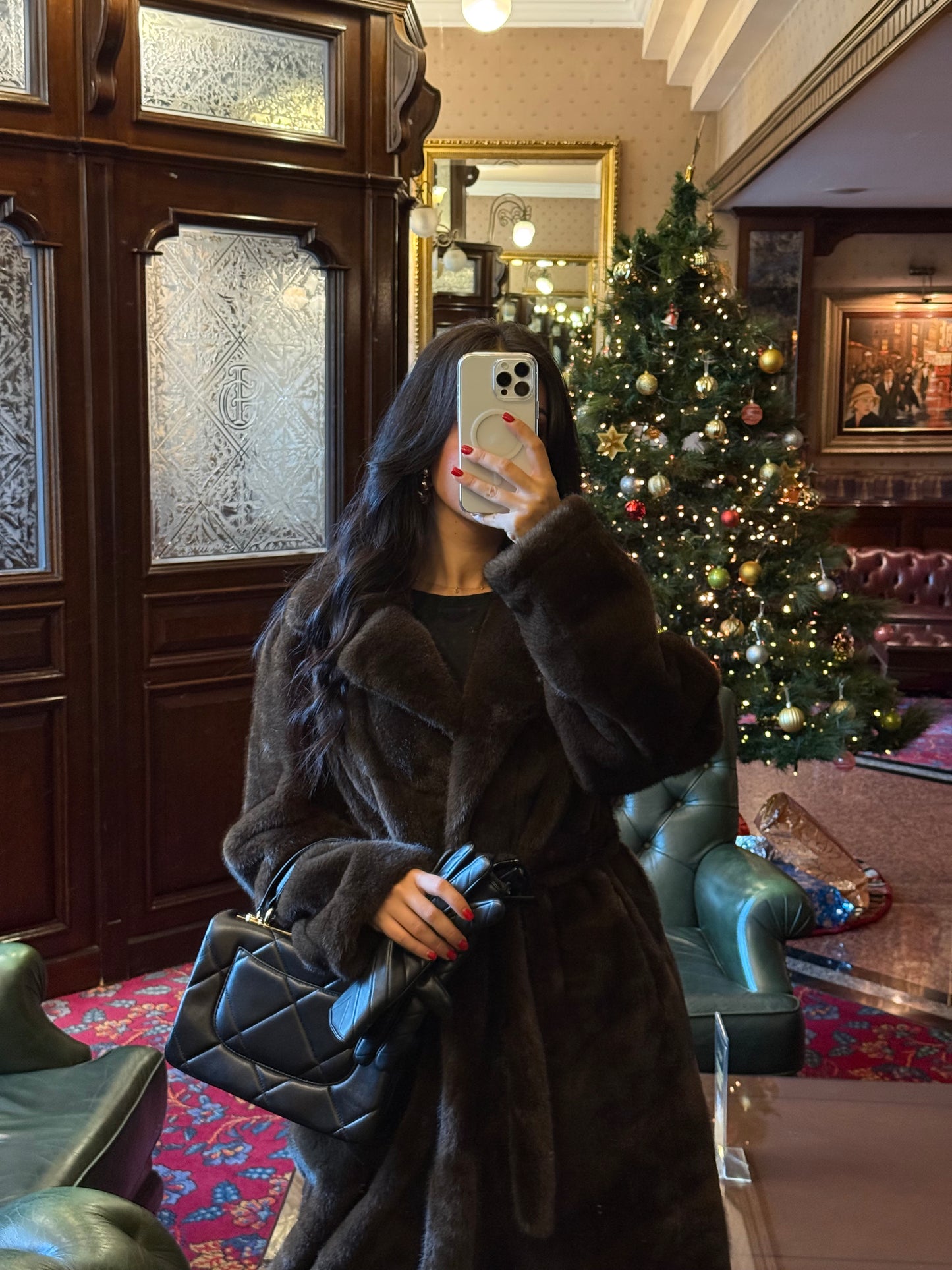 Coco Uzun İthal Kürk Mont