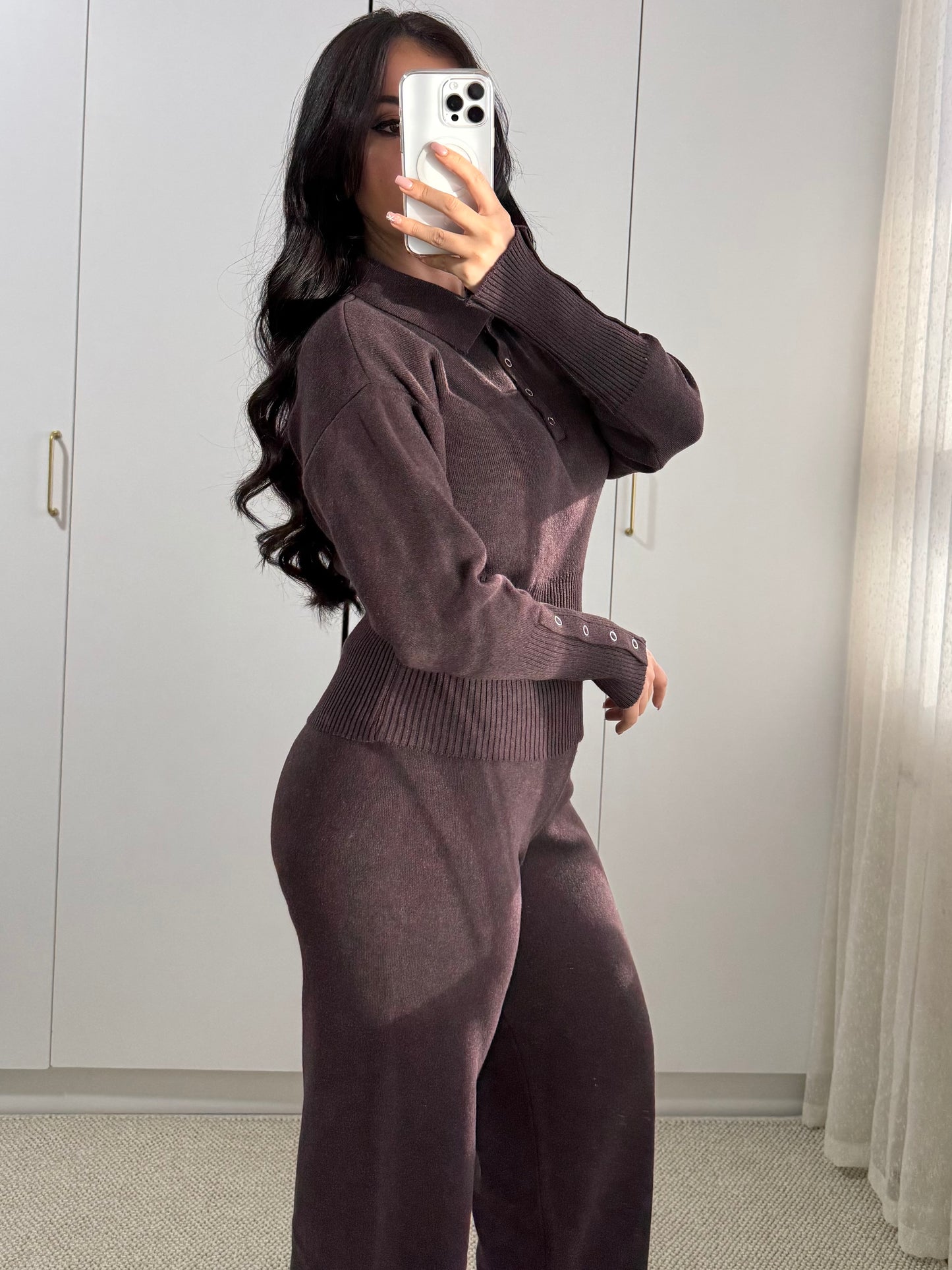 Yara Kahverengi Triko Takım