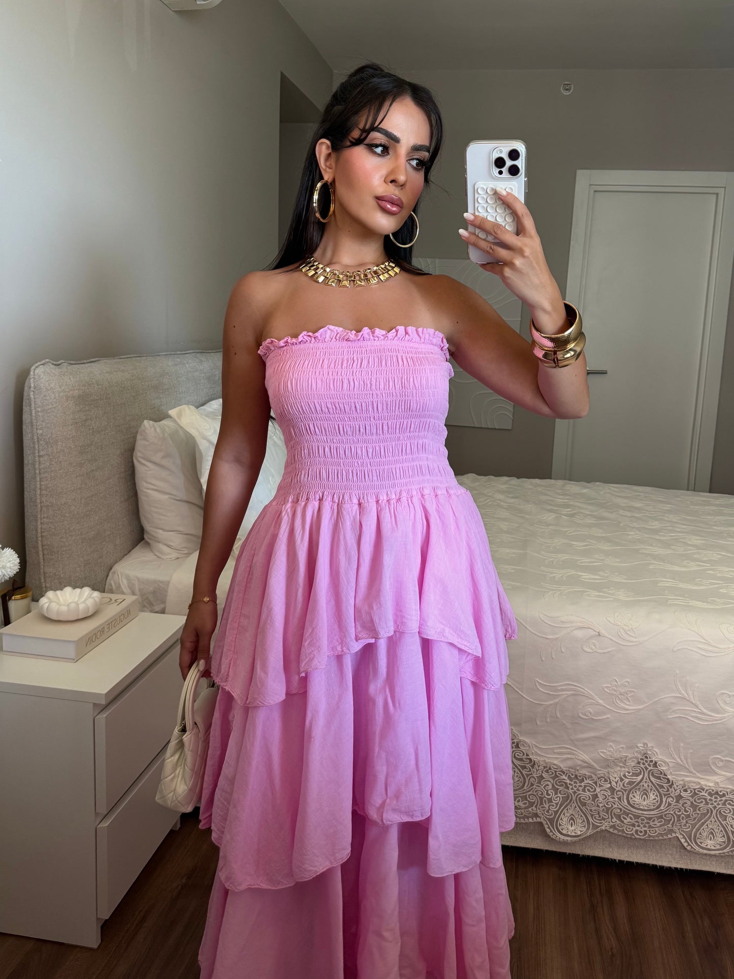 Milano Elbise - Pembe