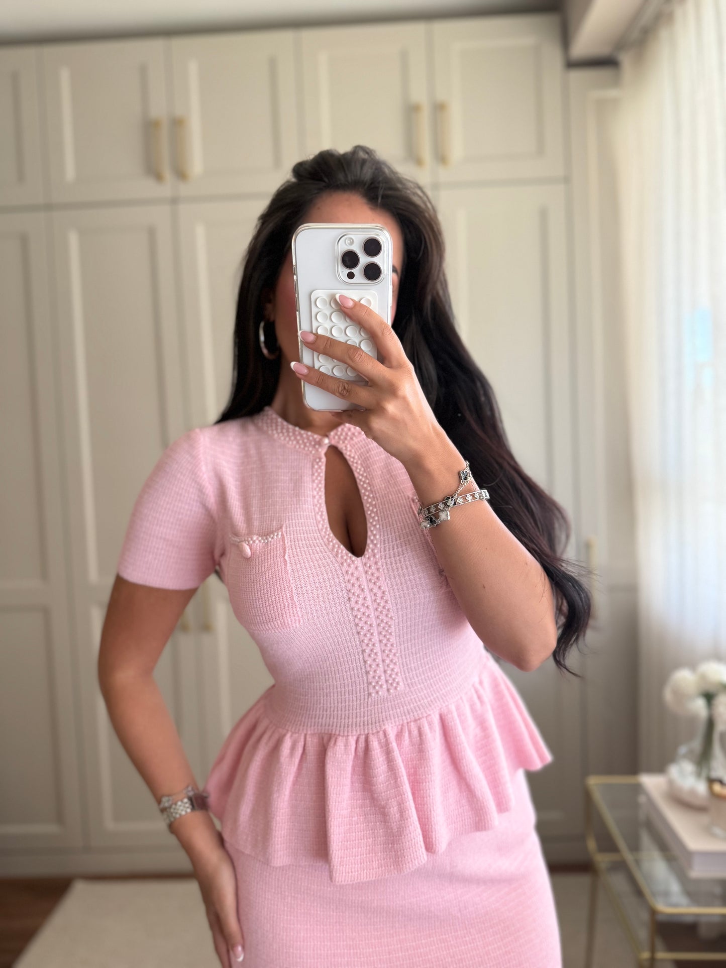 Britney Üst Ve Etek Takımı- Pembe
