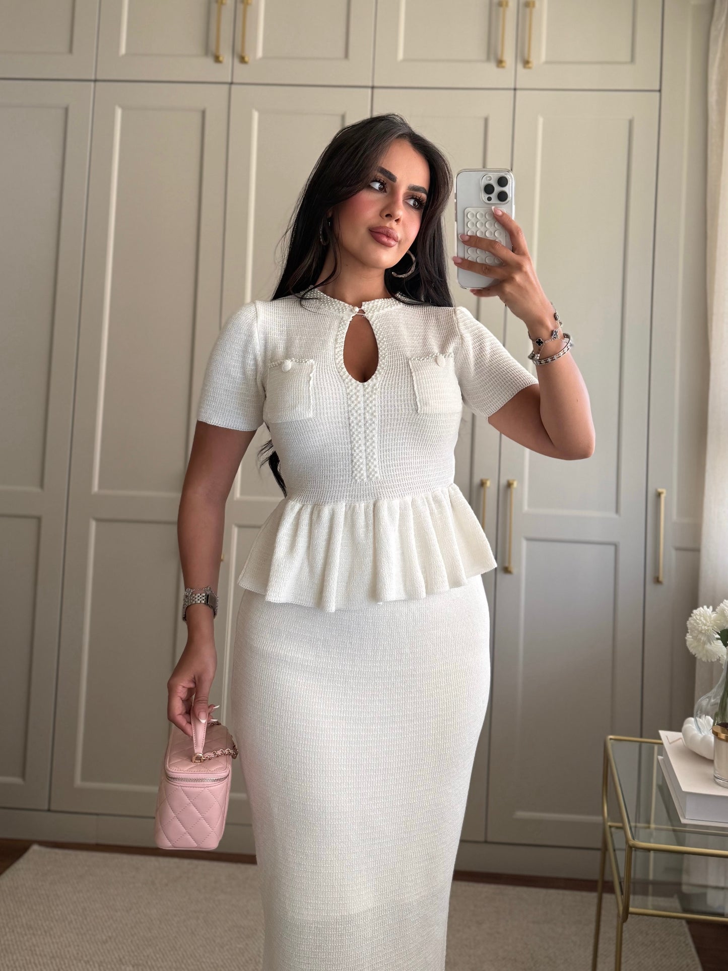 Britney Üst Ve Etek Takımı- Ekru