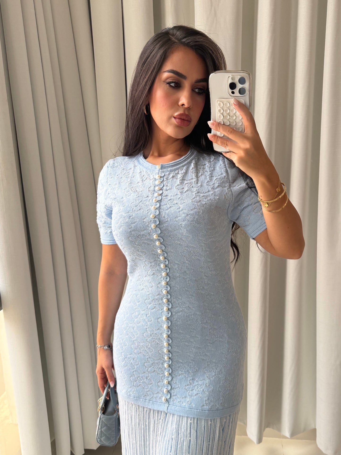 EMA Premium Abiye Elbise-Mavi