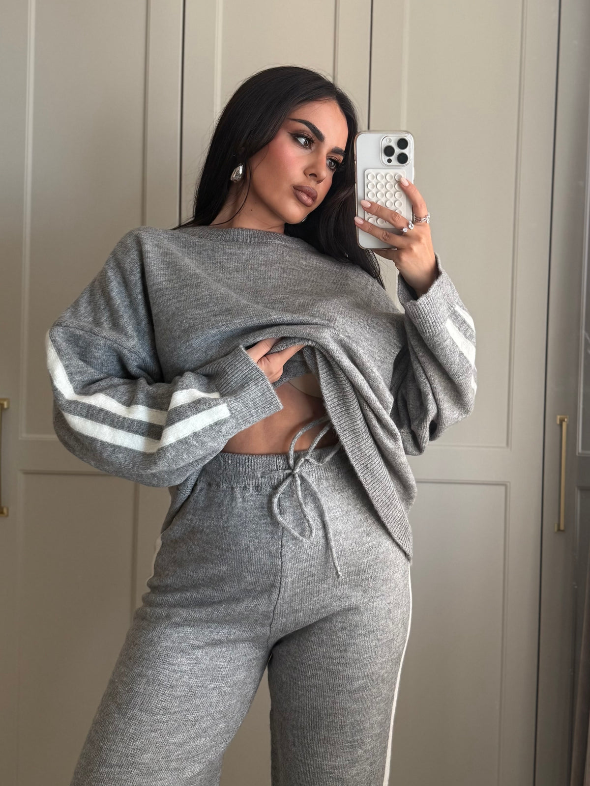 Brenda Triko Takim - gri