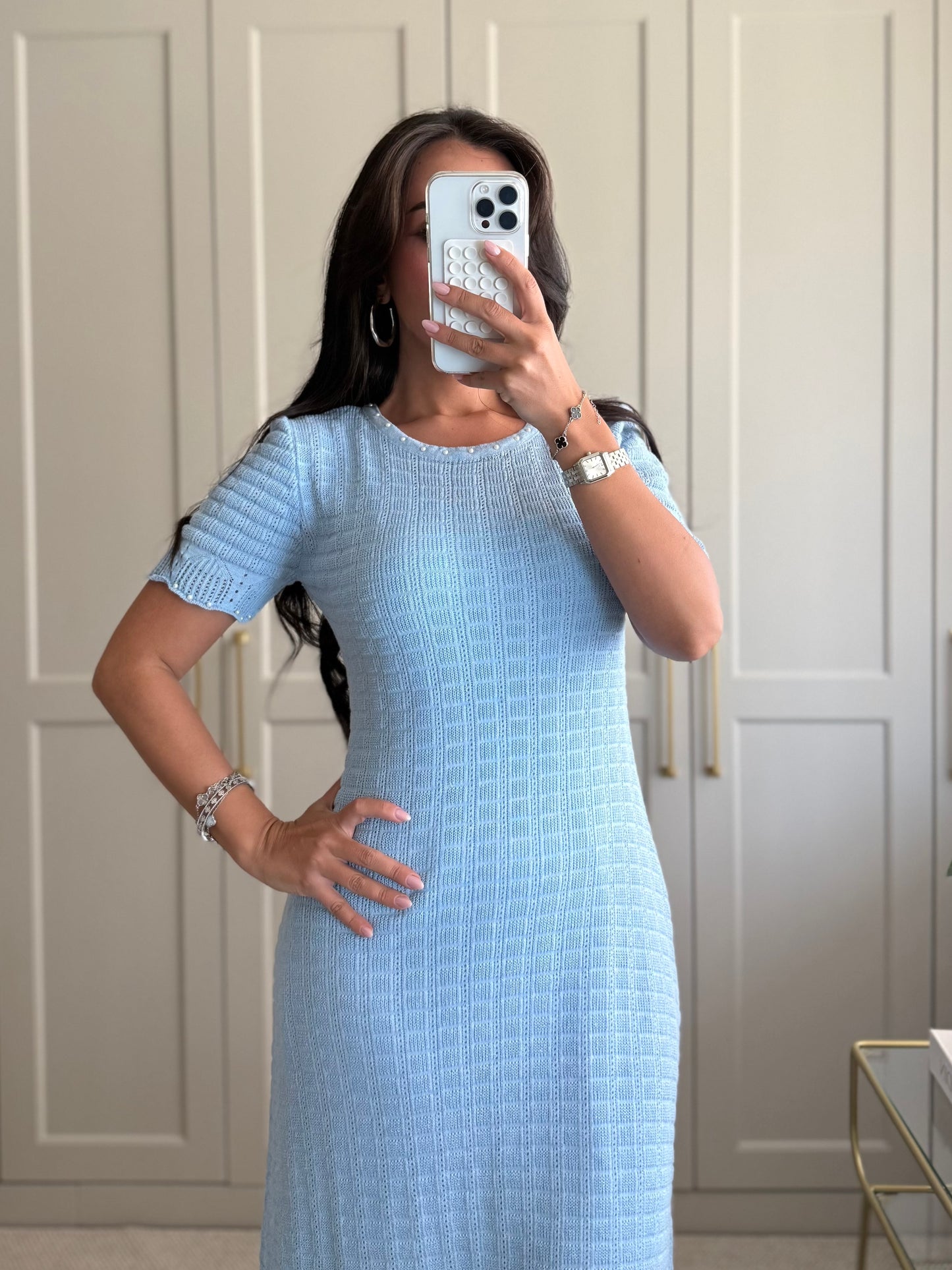 Georgia Elbise-Mavi