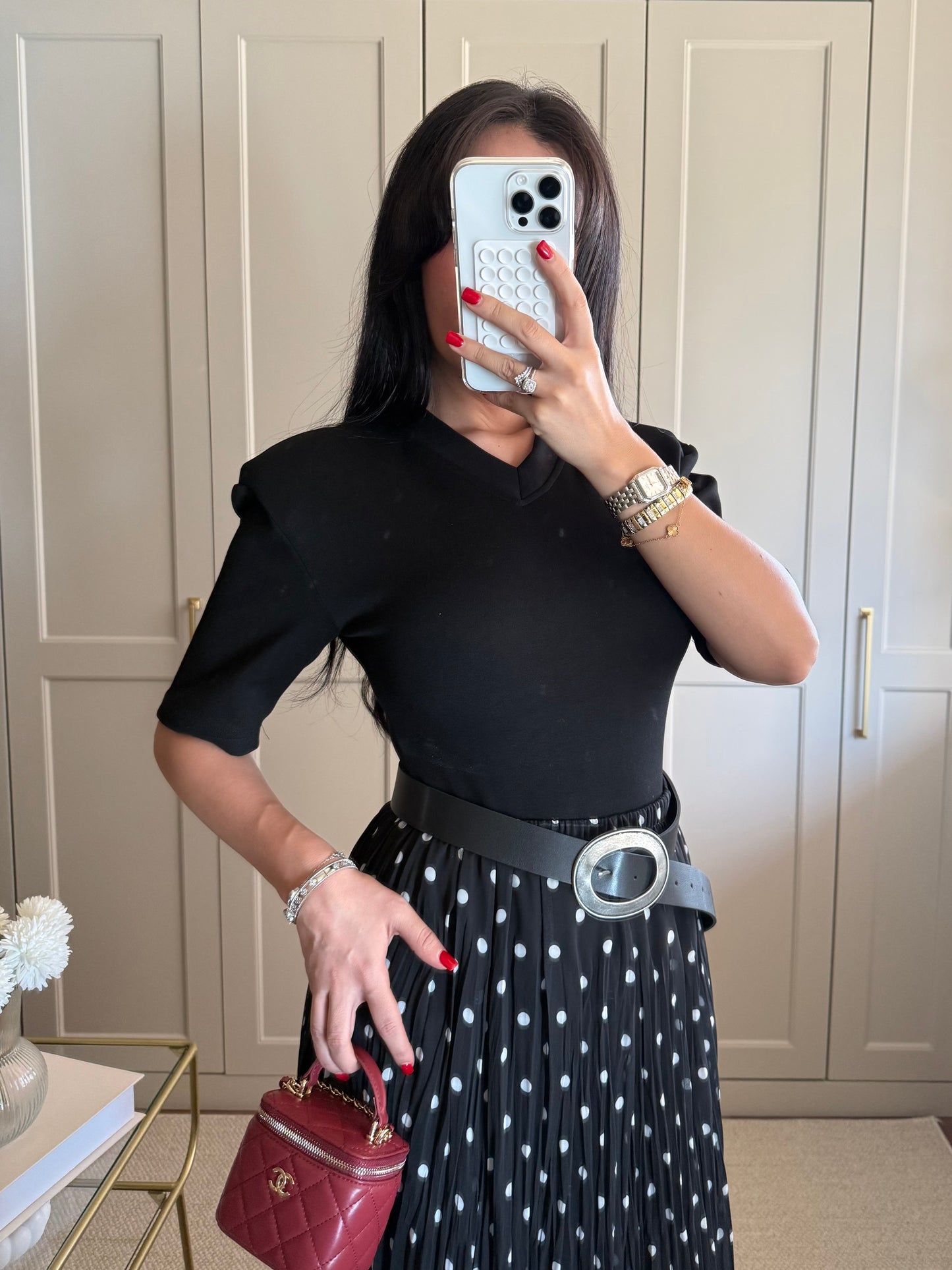 Vatkalı Bodysuit-Siyah
