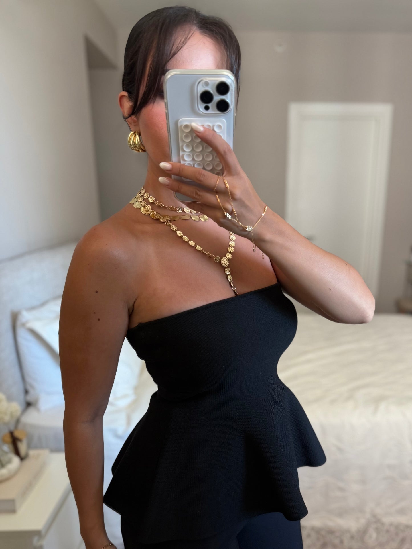 Beyza Triko Bluz – Siyah