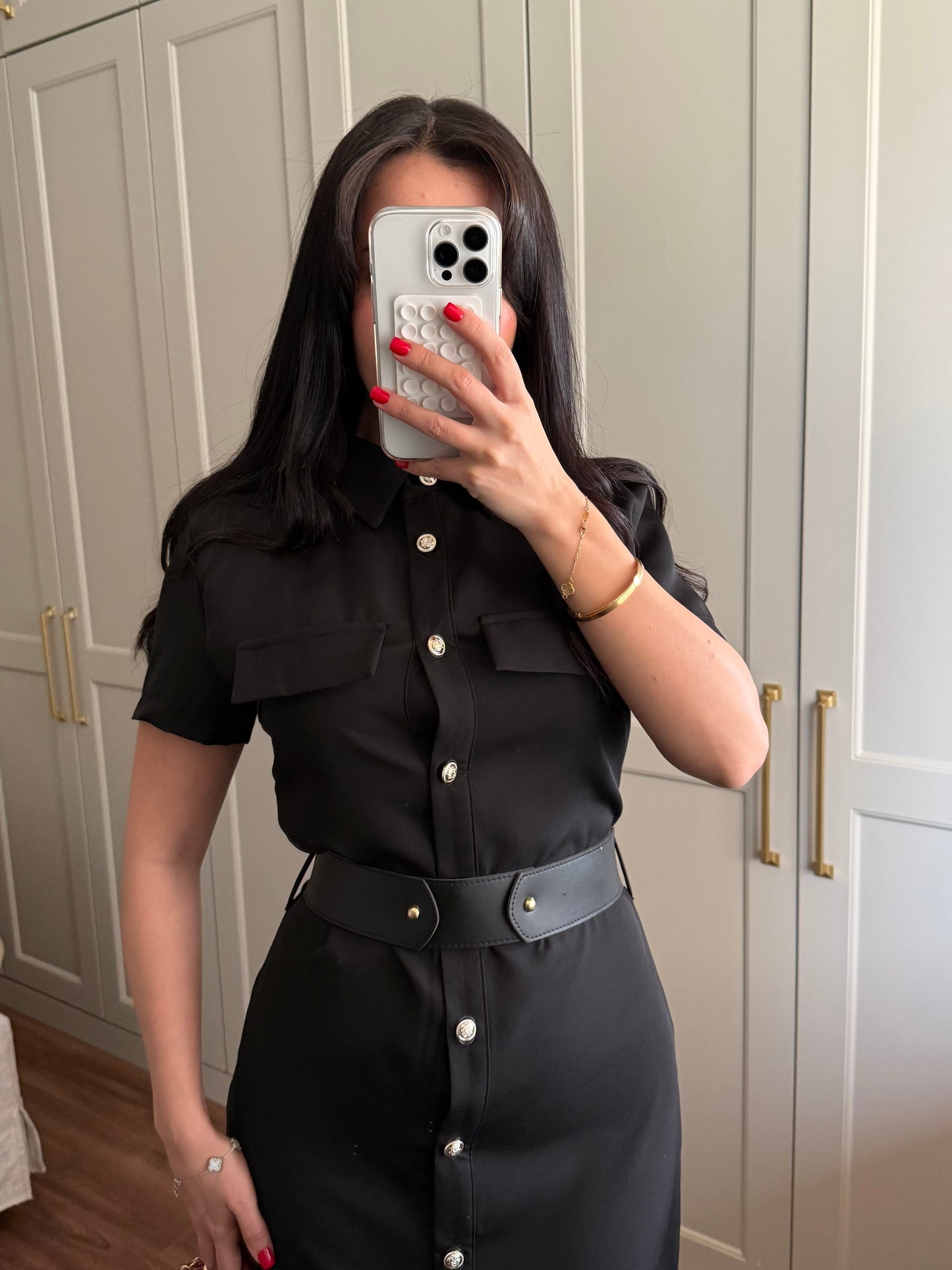 Aişa Elbise - Siyah