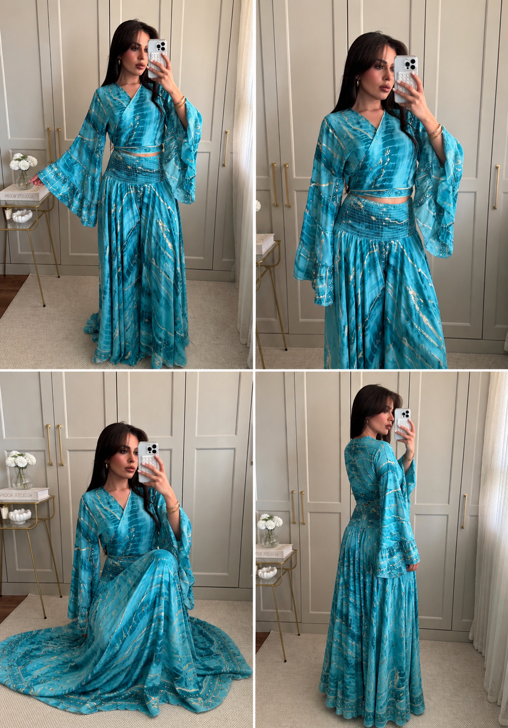 Jasmin Etek Pantolon Takım-Turkuaz
