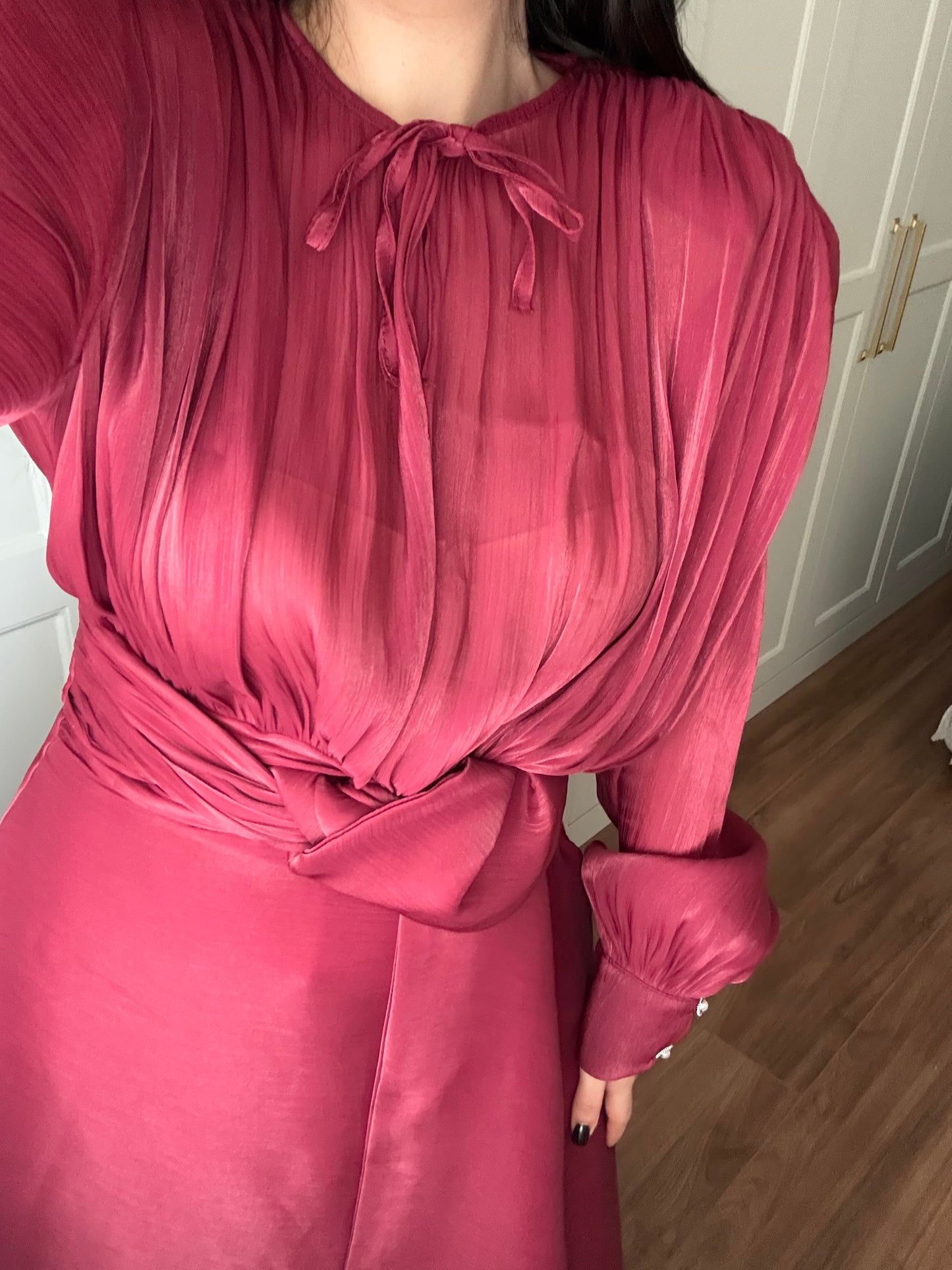 Aylin Prenses Elbisesi – Bordo